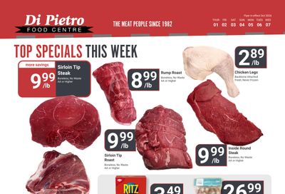 Di Pietro Food Centre Flyer October 1 to 7