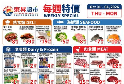 New Pacific Supermarket Flyer October 1 to 4