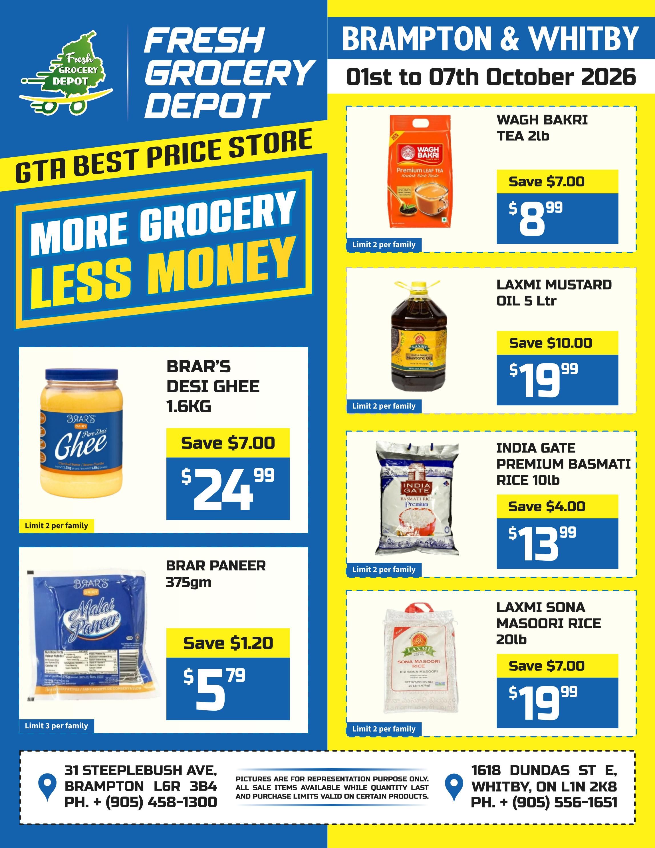 Fresh Grocery Depot Flyer October 1 to 7