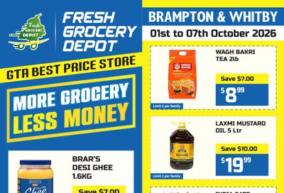 Fresh Grocery Depot Flyer October 1 to 7