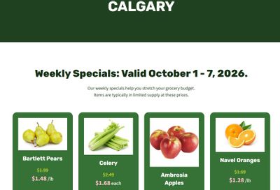 H&W Produce Flyer October 1 to 7