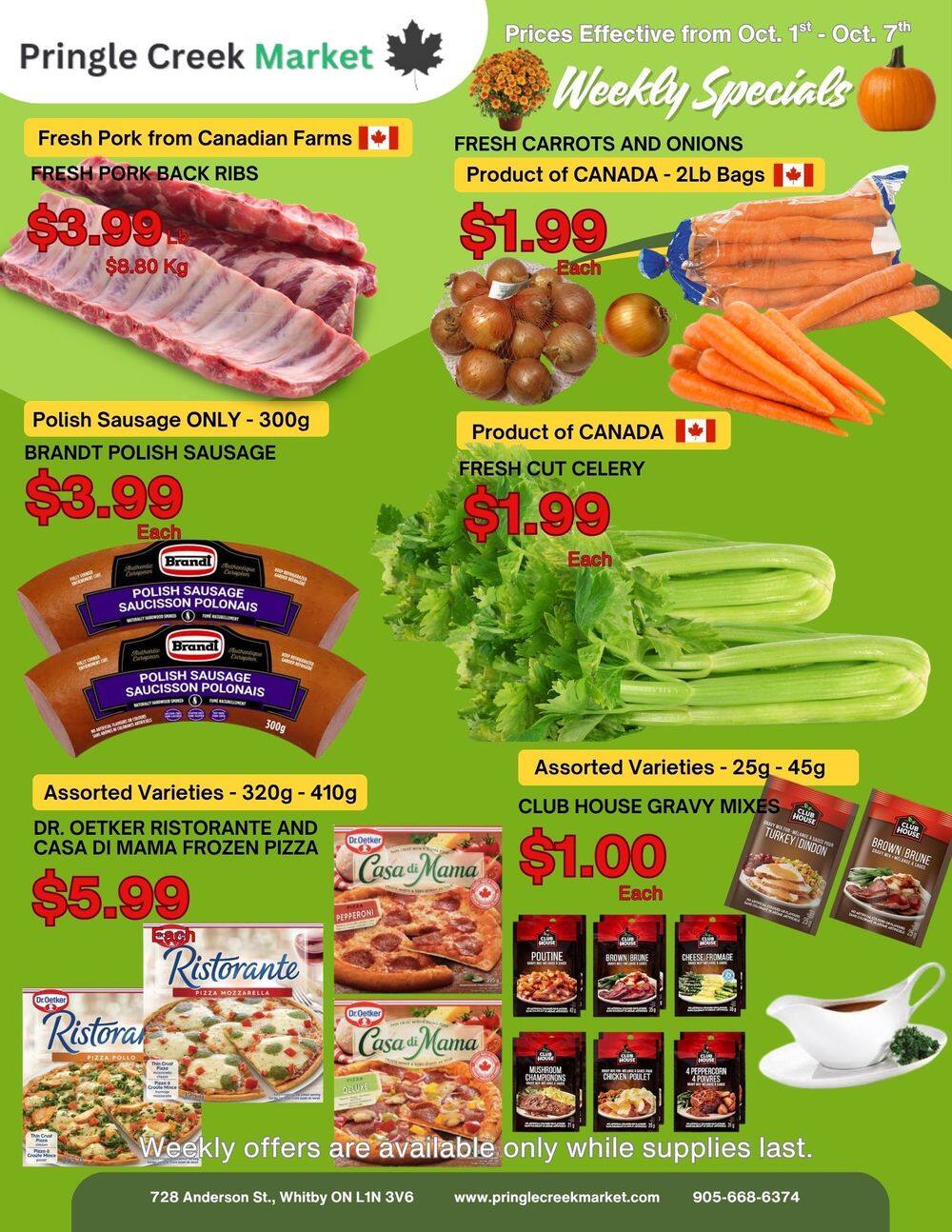 Pringle Creek Market Flyer October 1 to 7