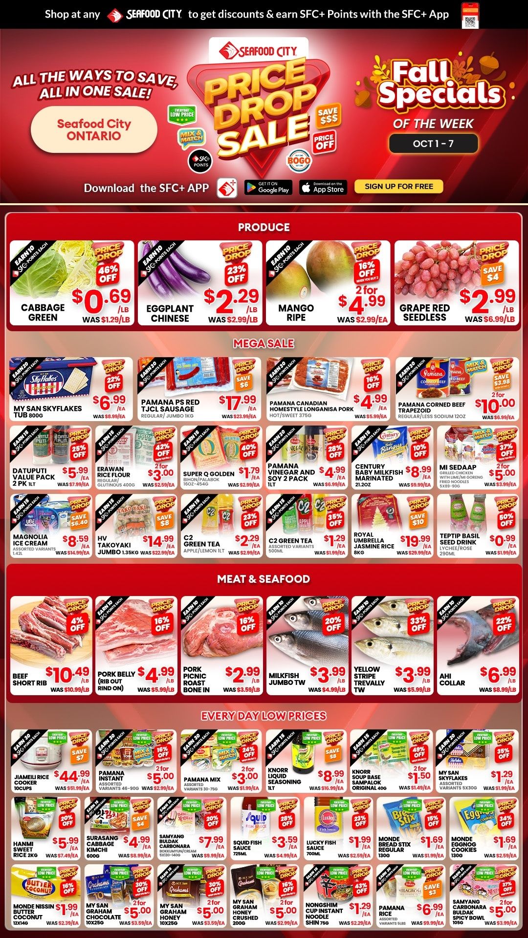 Seafood City Supermarket (ON) Flyer October 1 to 7