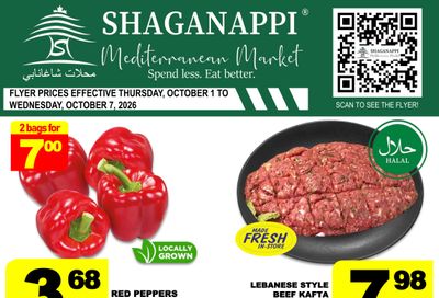 Shaganappi Mediterranean Market Flyer October 1 to 7