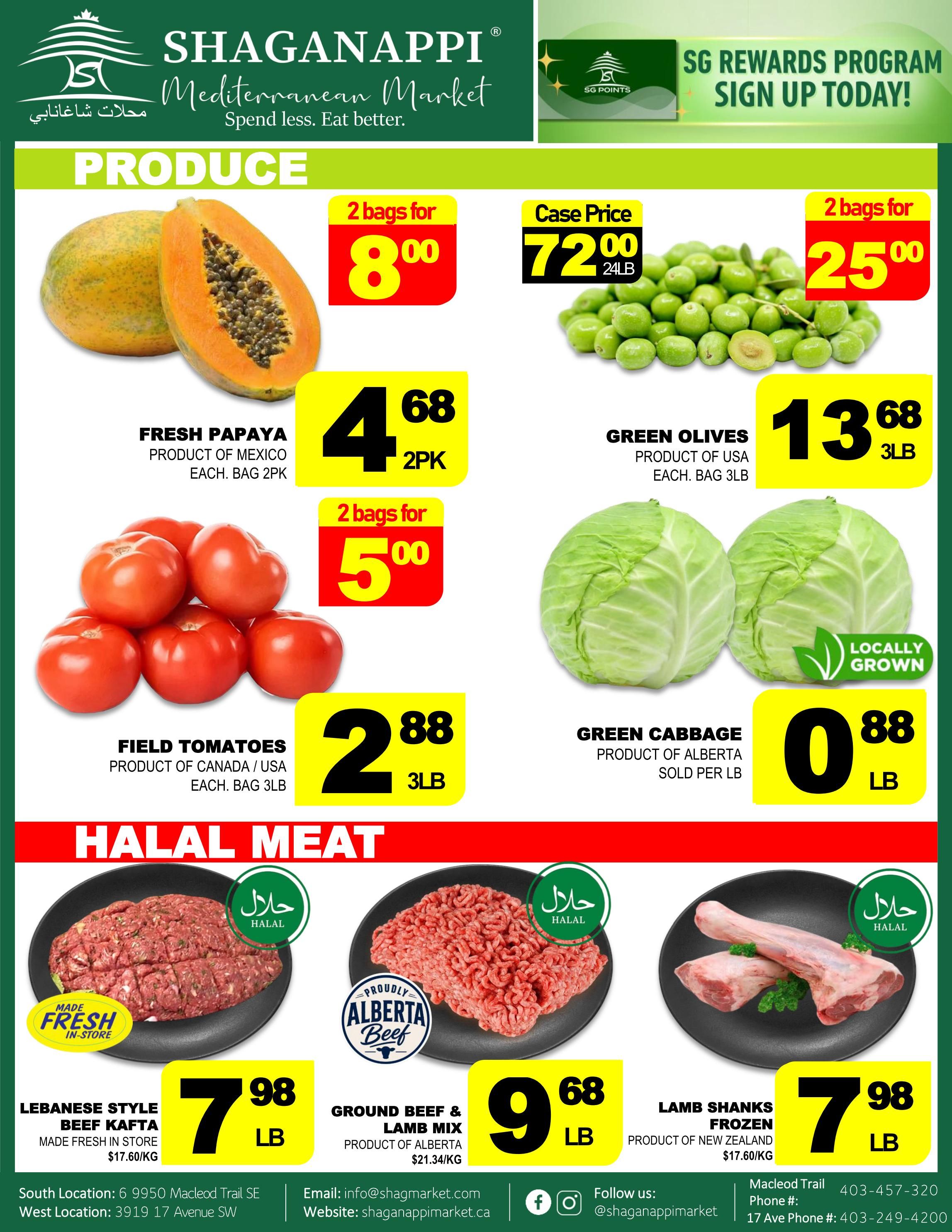 Shaganappi Mediterranean Market Flyer October 1 to 7