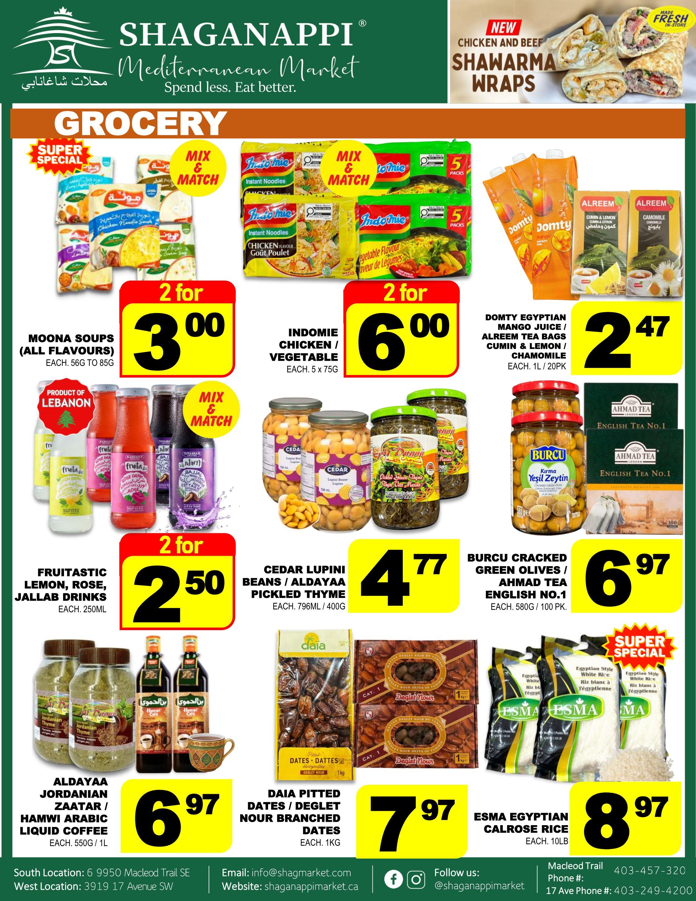 Shaganappi Mediterranean Market Flyer October 1 to 7