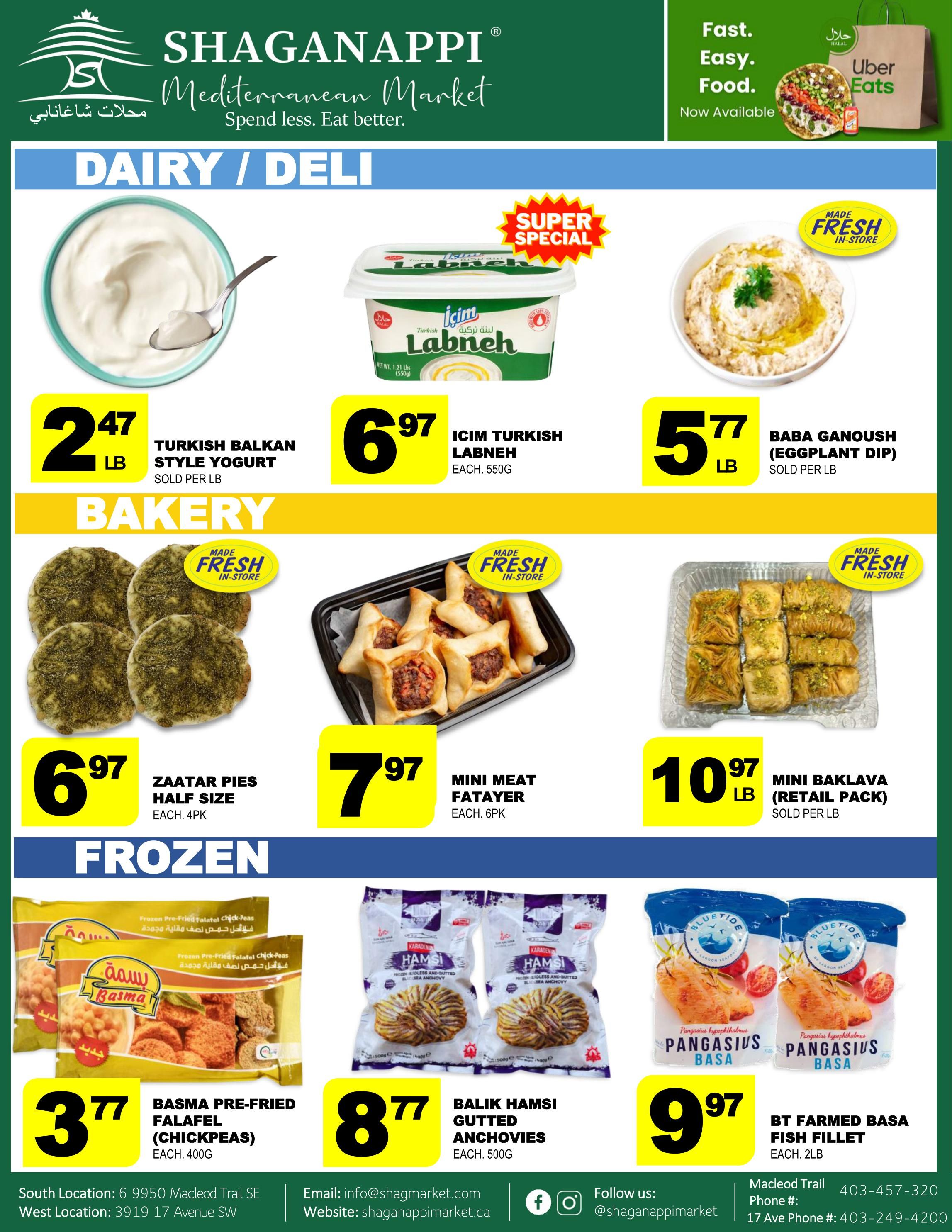 Shaganappi Mediterranean Market Flyer October 1 to 7
