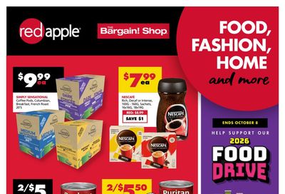 The Bargain Shop & Red Apple Stores Flyer October 1 to 6