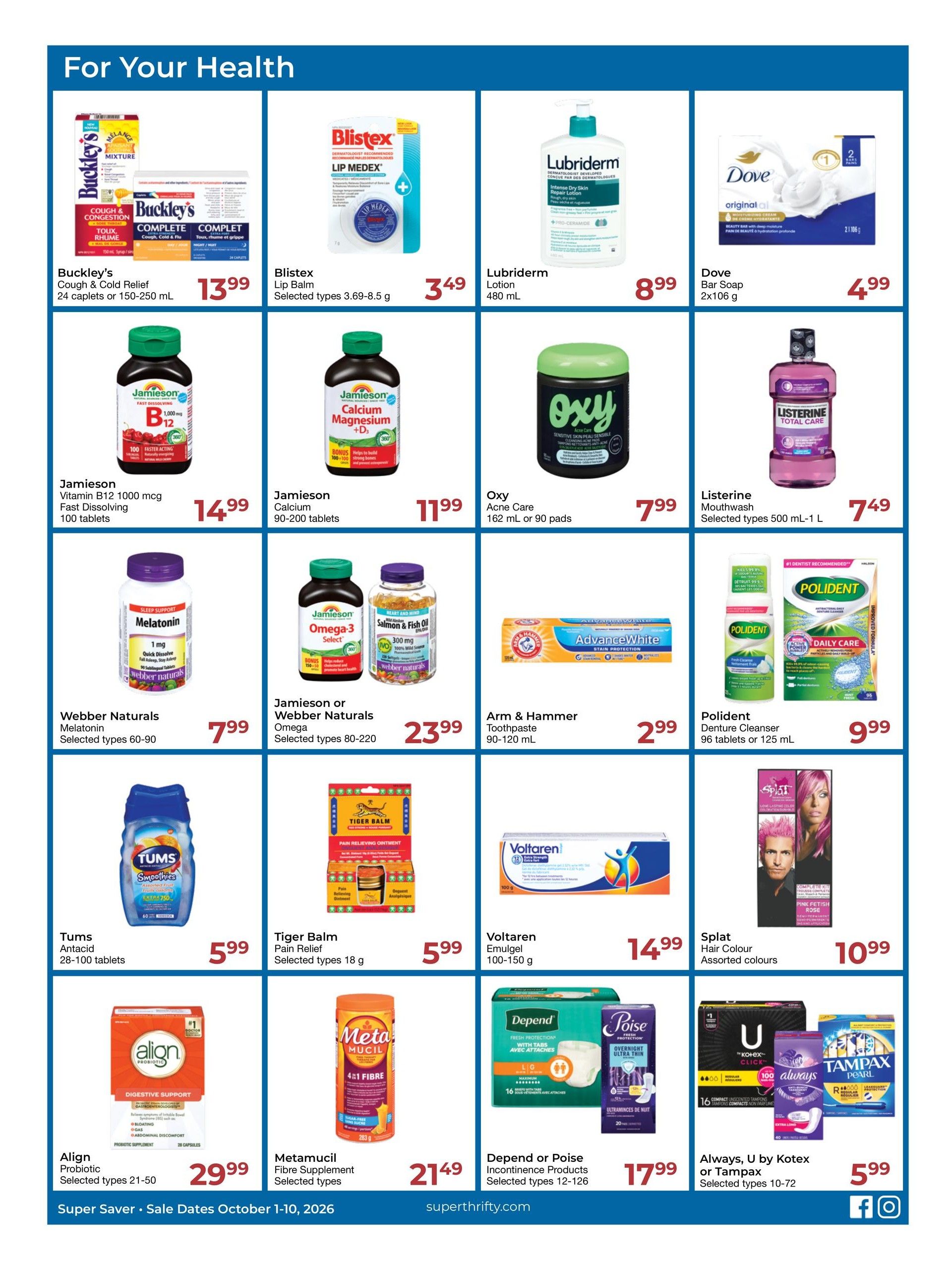 Super Thrifty Flyer October 1 to 10