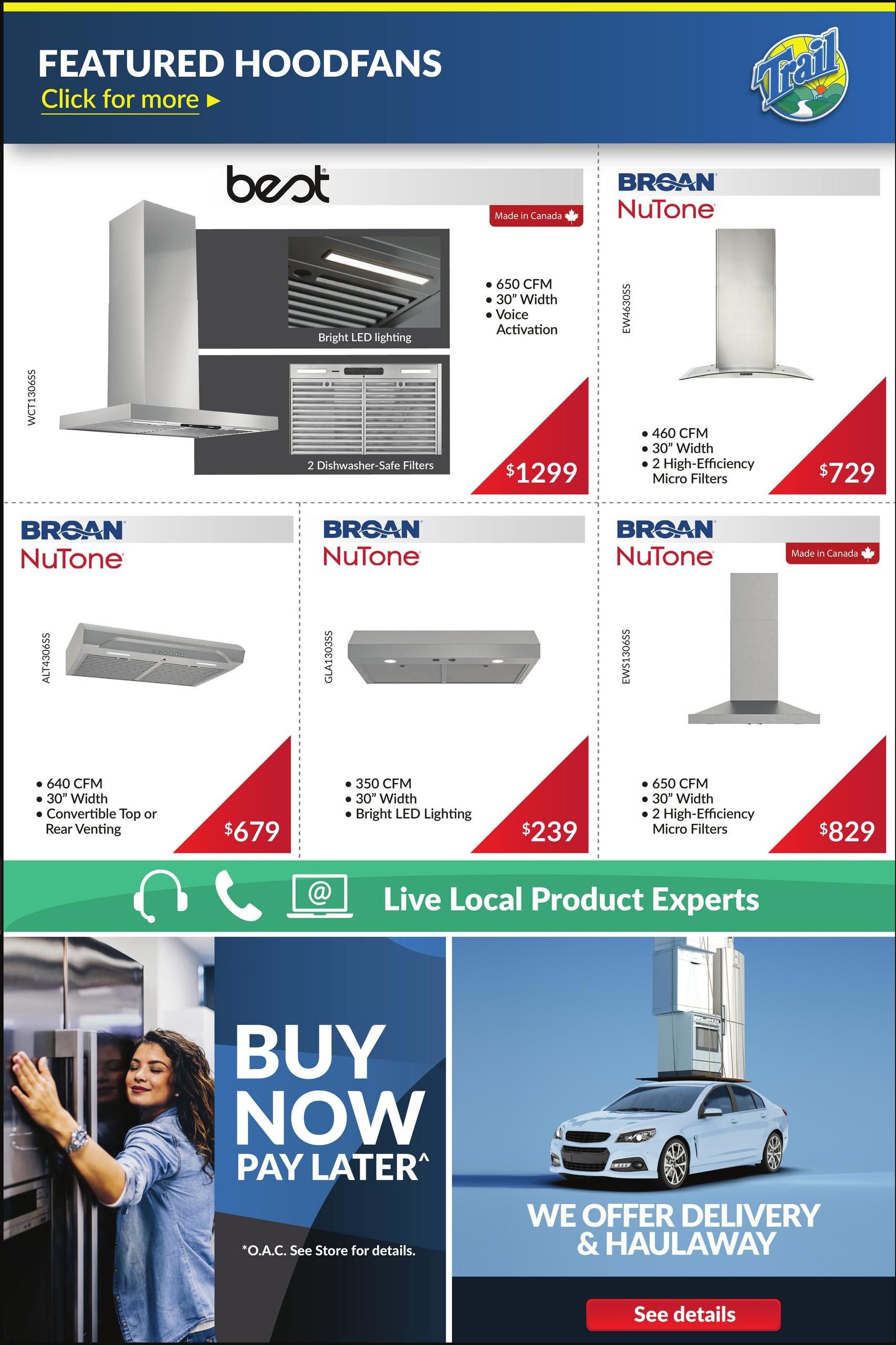Trail Appliances (AB & SK) Flyer October 1 to 7