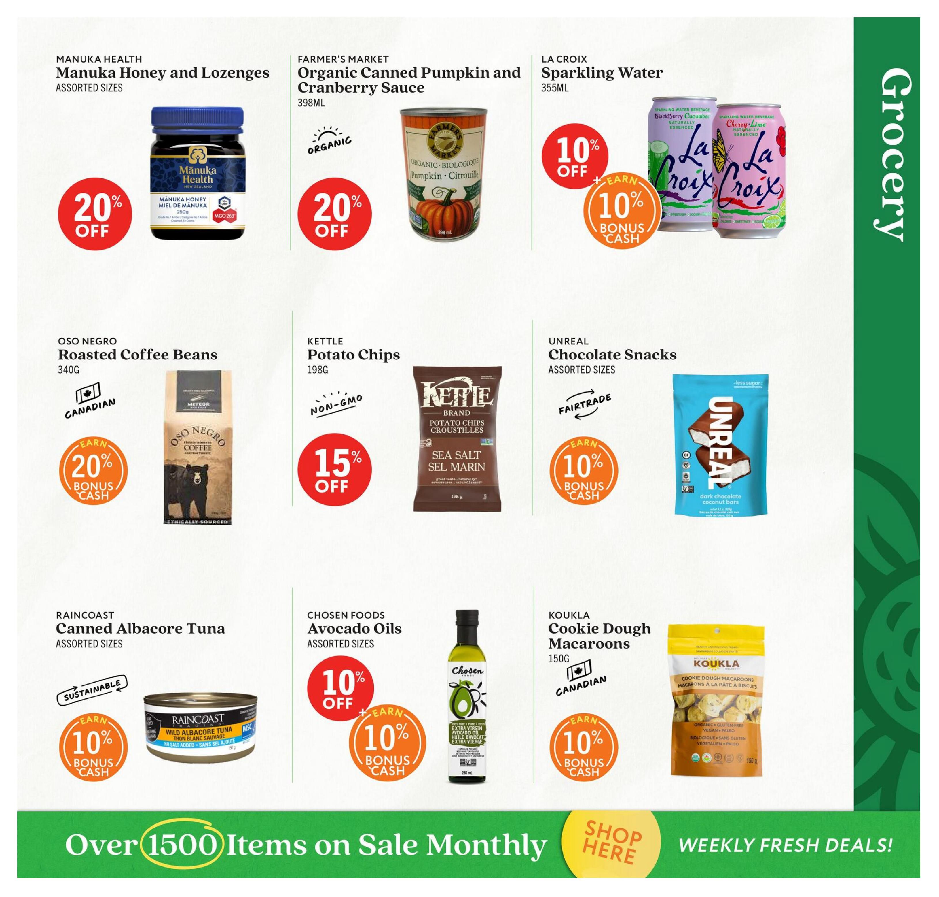 Community Natural Foods Flyer October 1 to November 4