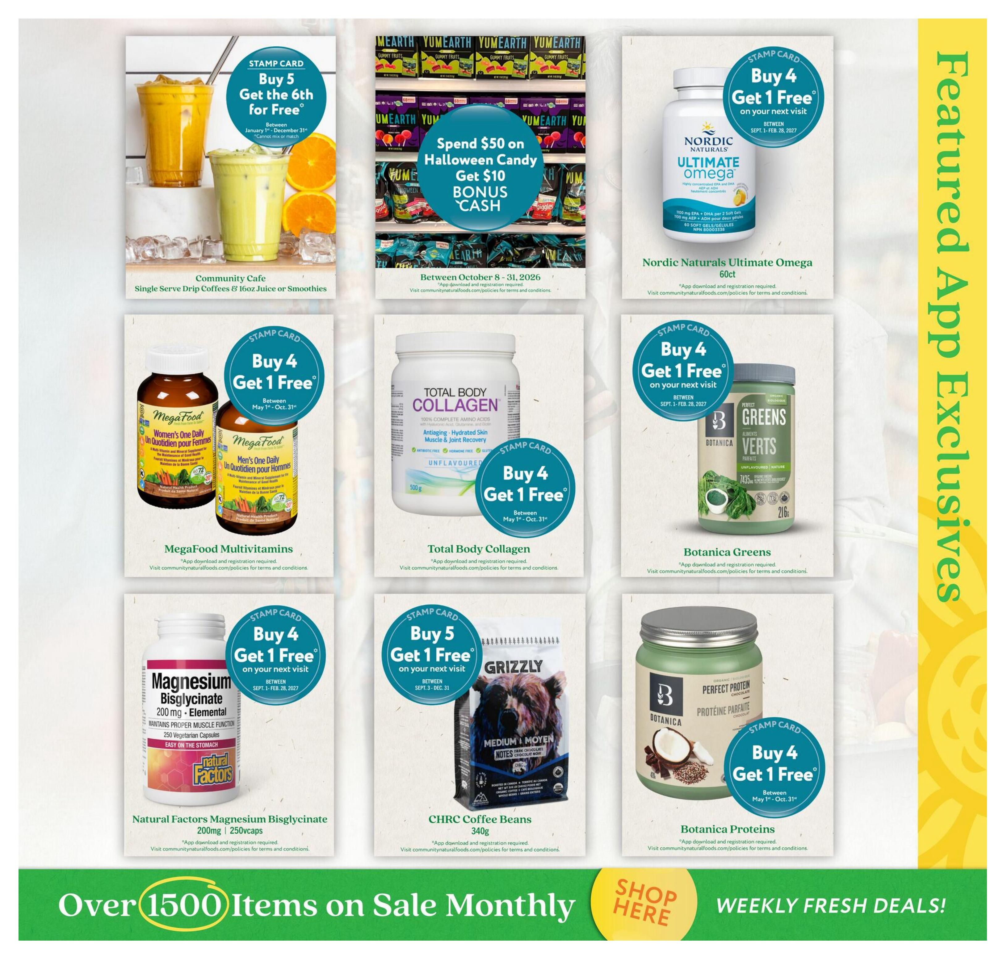 Community Natural Foods Flyer October 1 to November 4