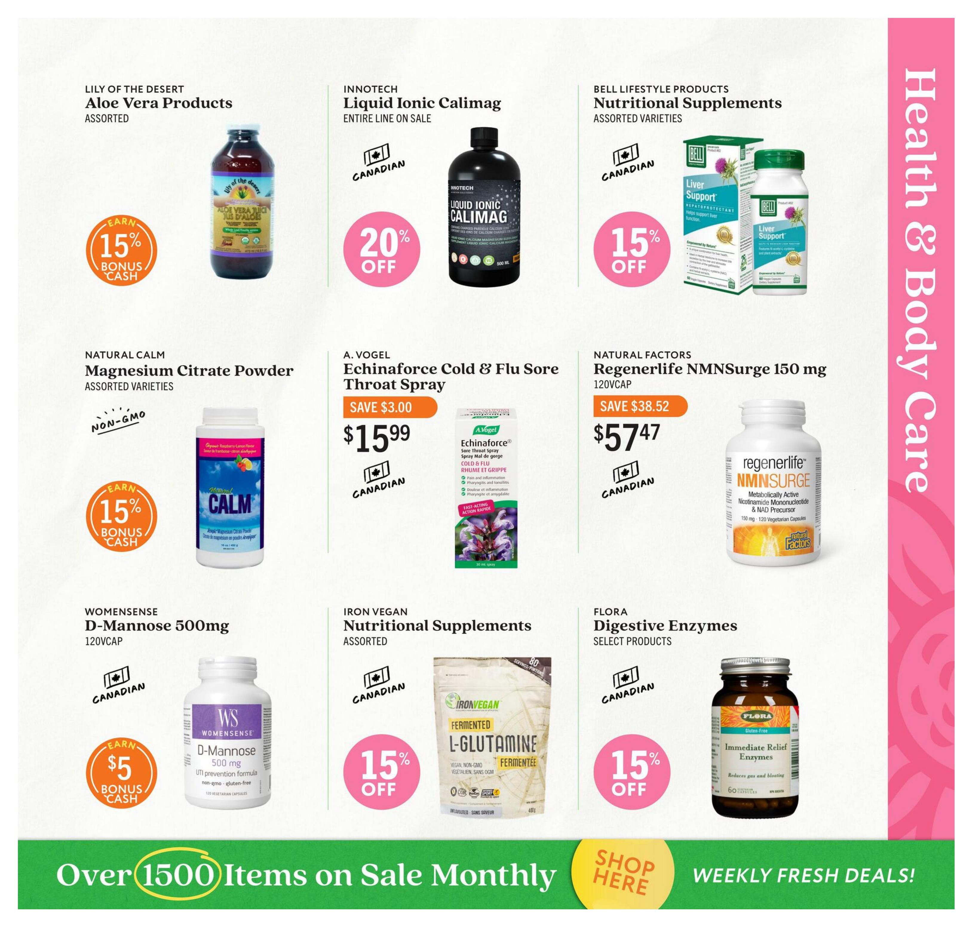 Community Natural Foods Flyer October 1 to November 4
