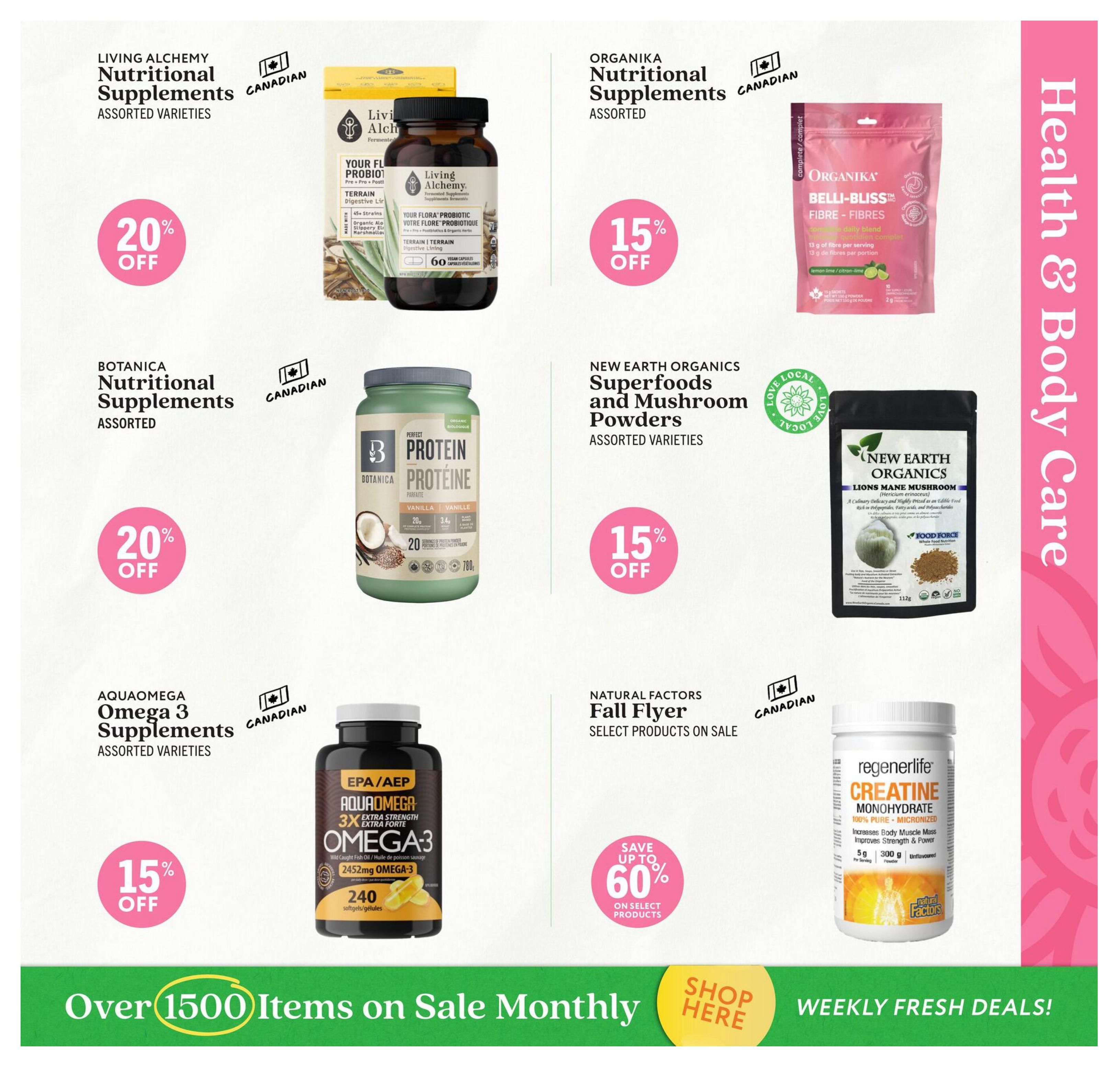 Community Natural Foods Flyer October 1 to November 4