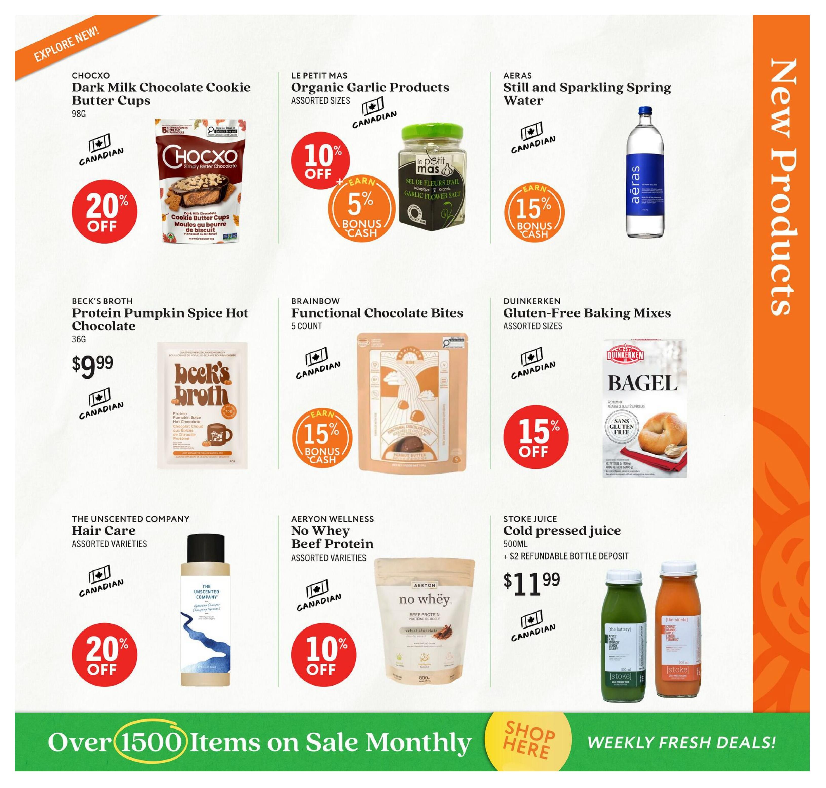Community Natural Foods Flyer October 1 to November 4
