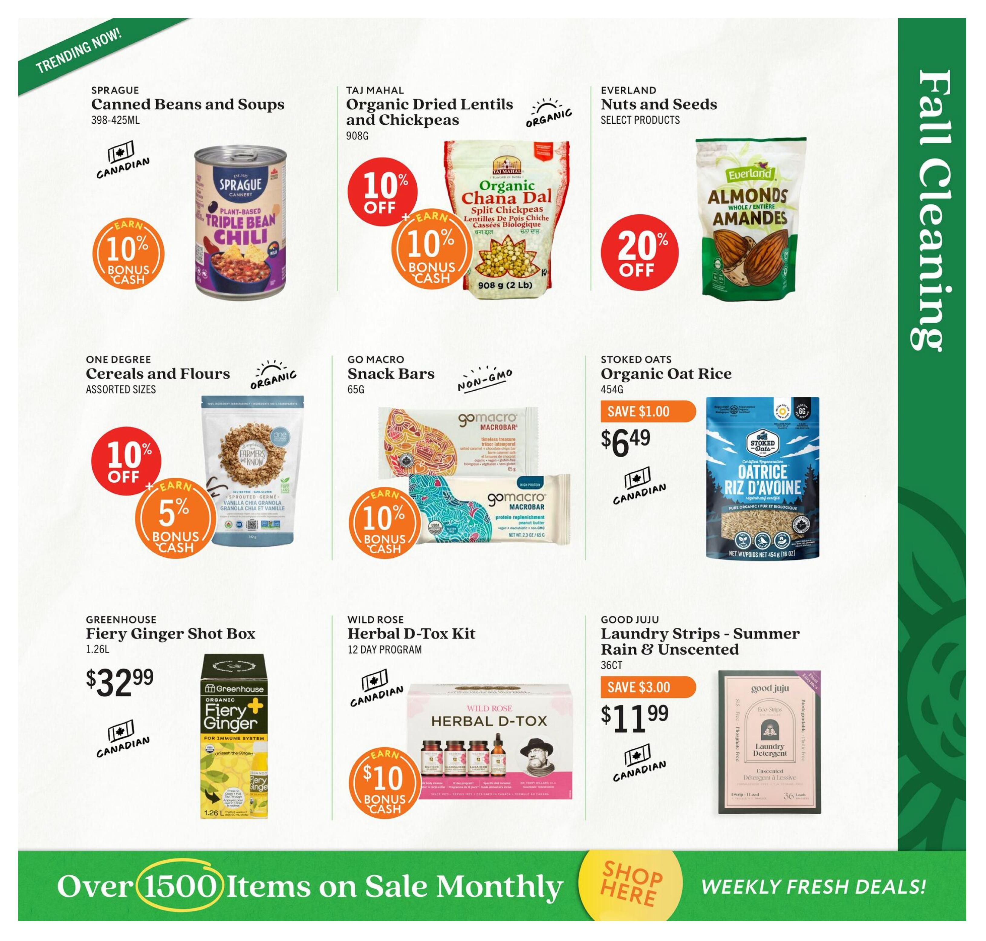 Community Natural Foods Flyer October 1 to November 4