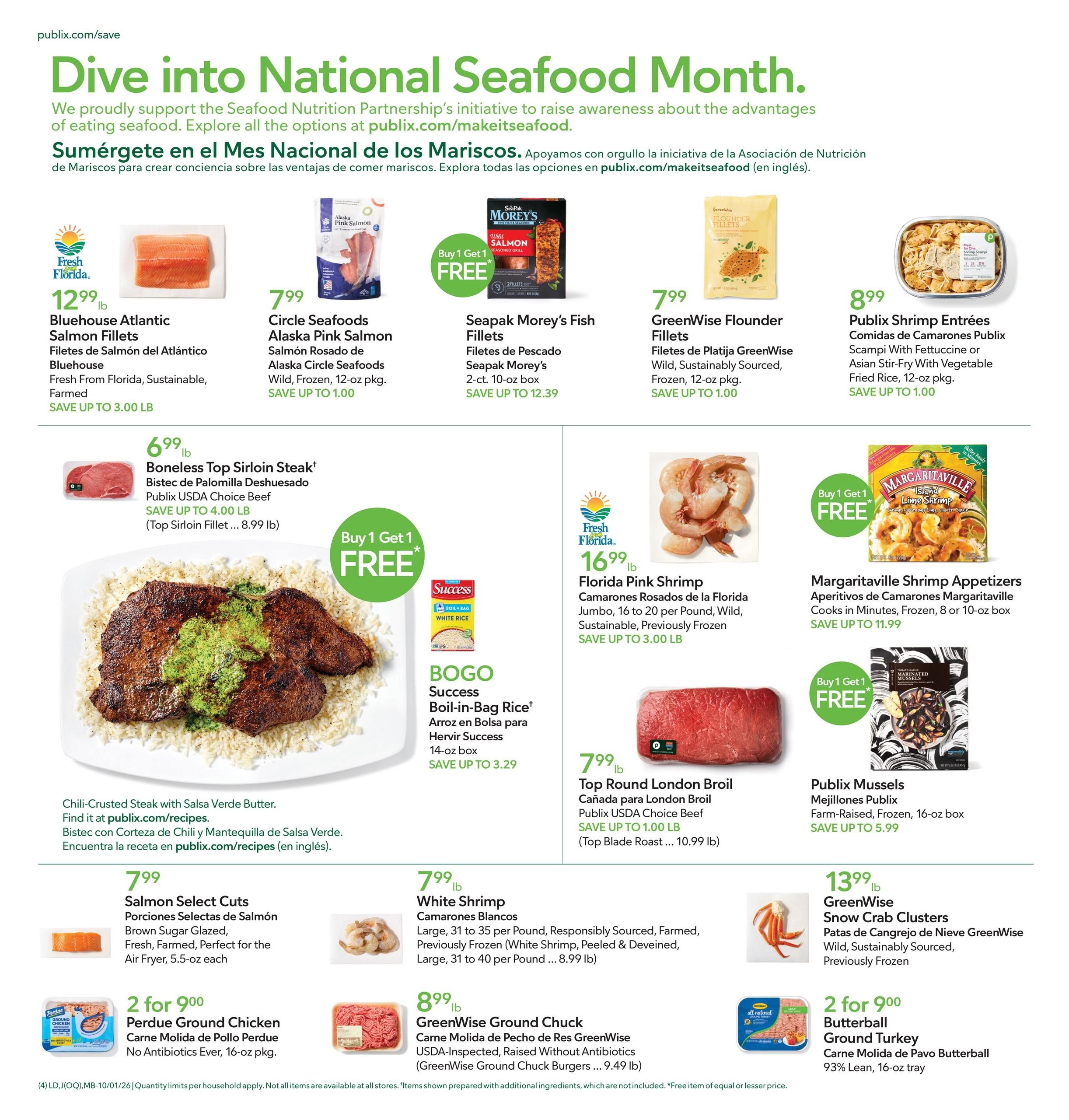 Publix (Deltona Area, FL) Anuncio Semanal Español Weekly Ad October 1 - 7, 2026