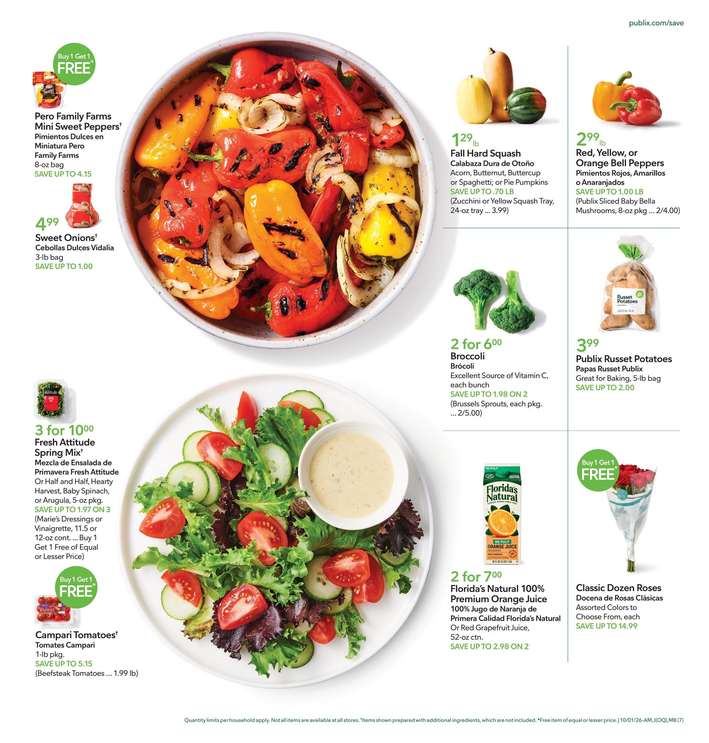 Publix (Deltona Area, FL) Anuncio Semanal Español Weekly Ad October 1 - 7, 2026