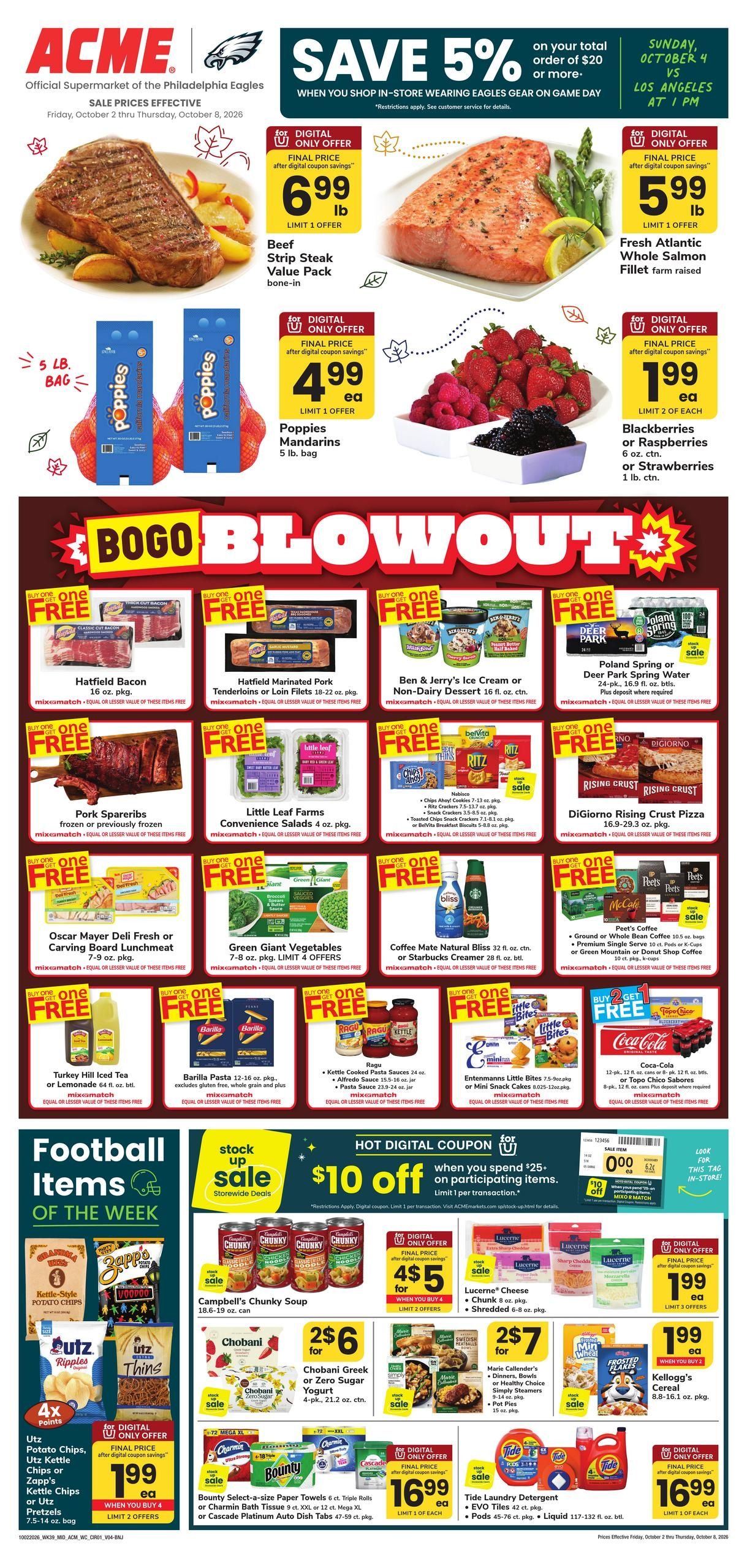 Acme Markets (Haddonfield Area, NJ) Weekly Ad October 2 - 8, 2026