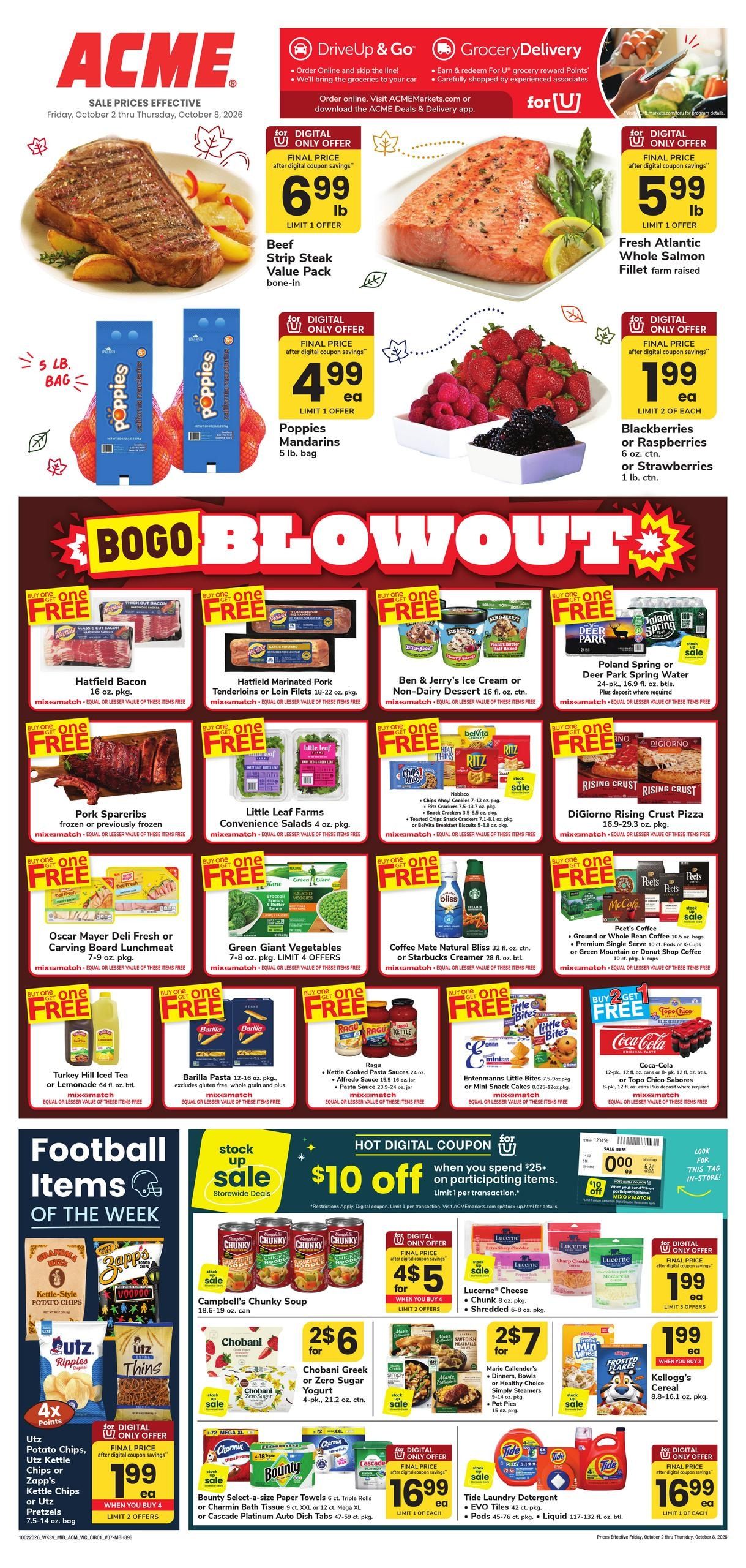 Acme Markets (Salisbury Area, MD) Weekly Ad October 2 - 8, 2026