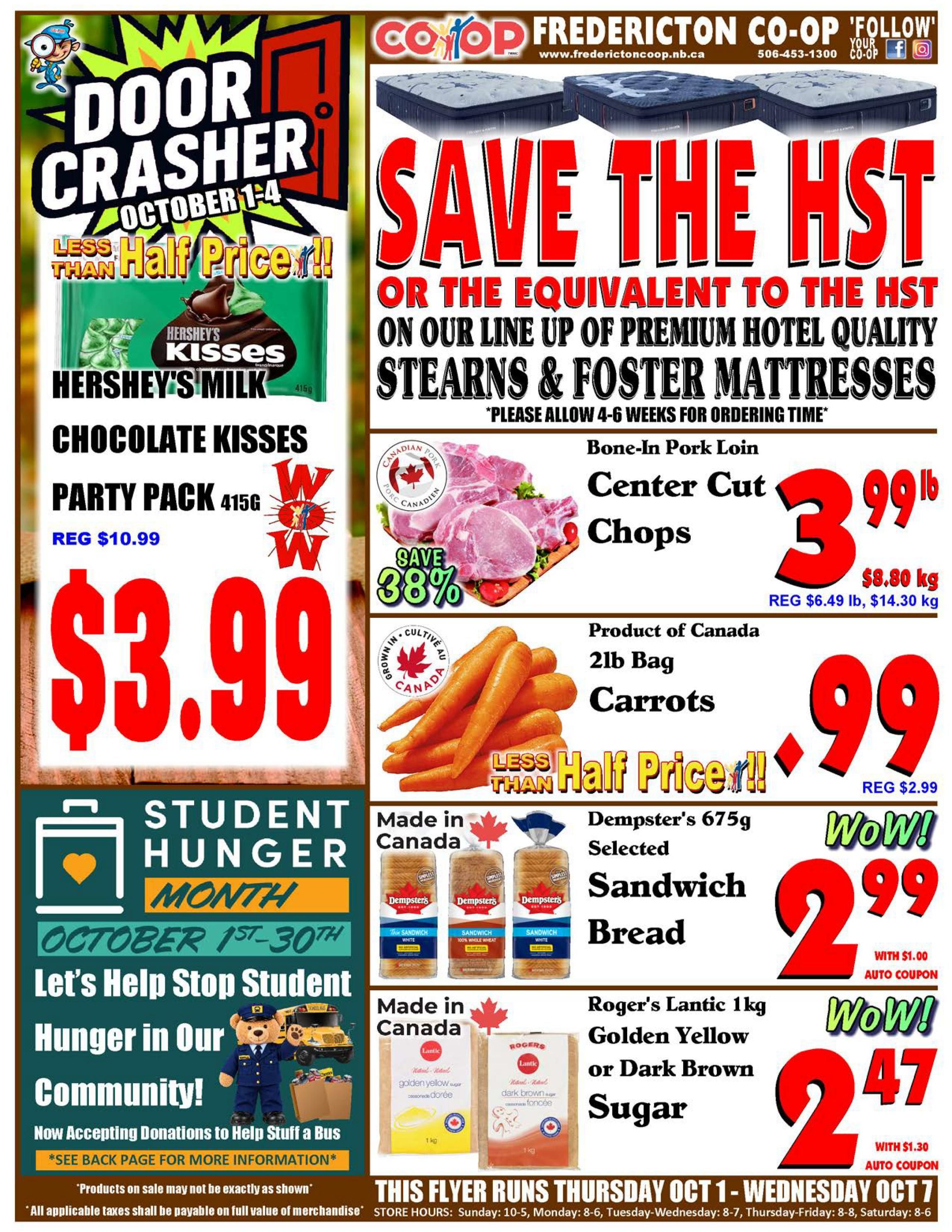 Fredericton Co-op Flyer October 1 to 7