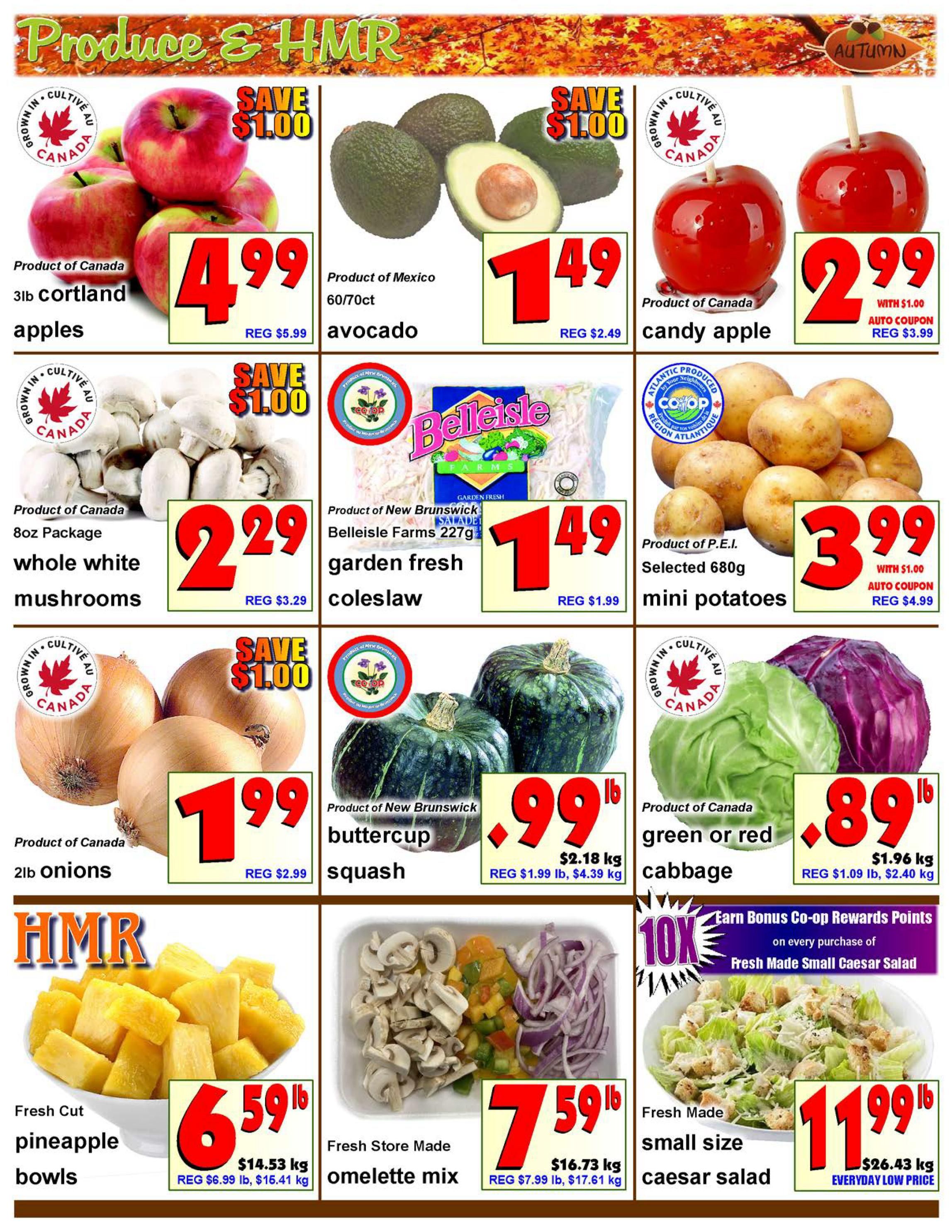 Fredericton Co-op Flyer October 1 to 7