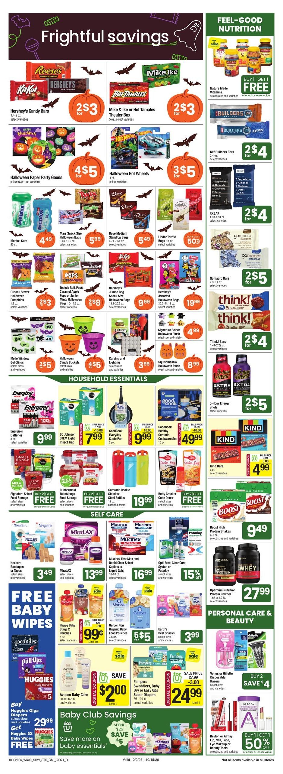 Star Market (Boston Area, MA) Weekly Ad October 2 - 8, 2026