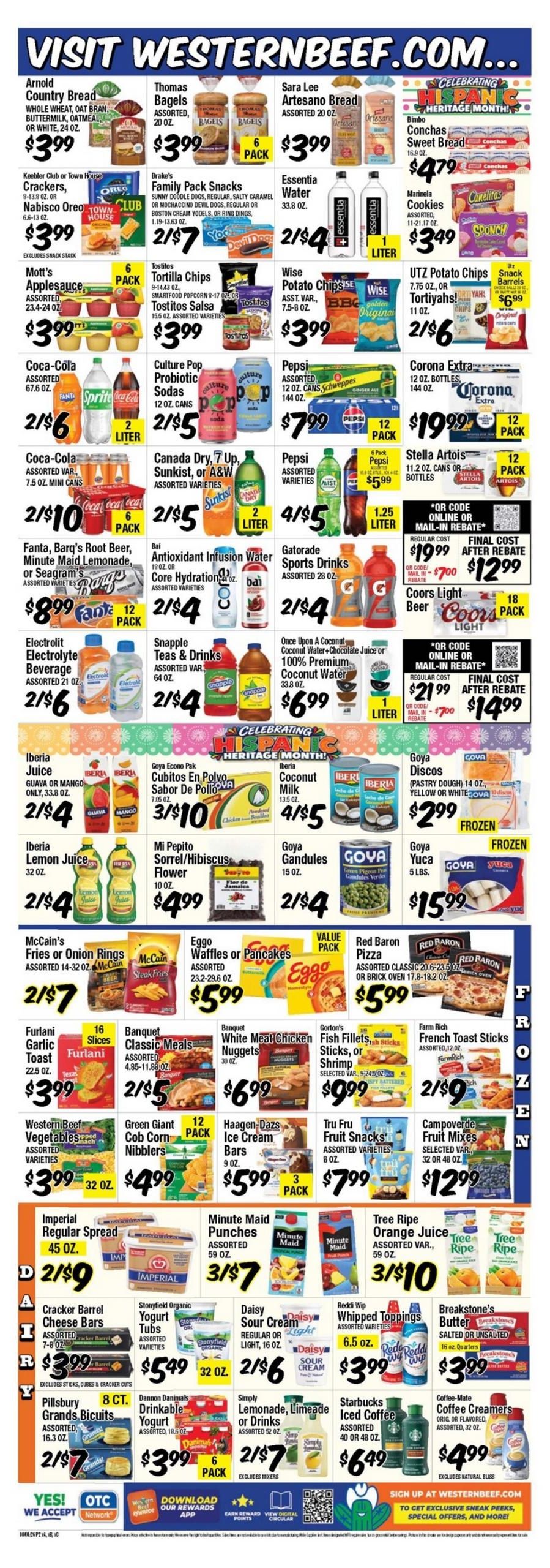 Western Beef (Elizabeth Area, NJ) Weekly Ad October 1 - 7, 2026