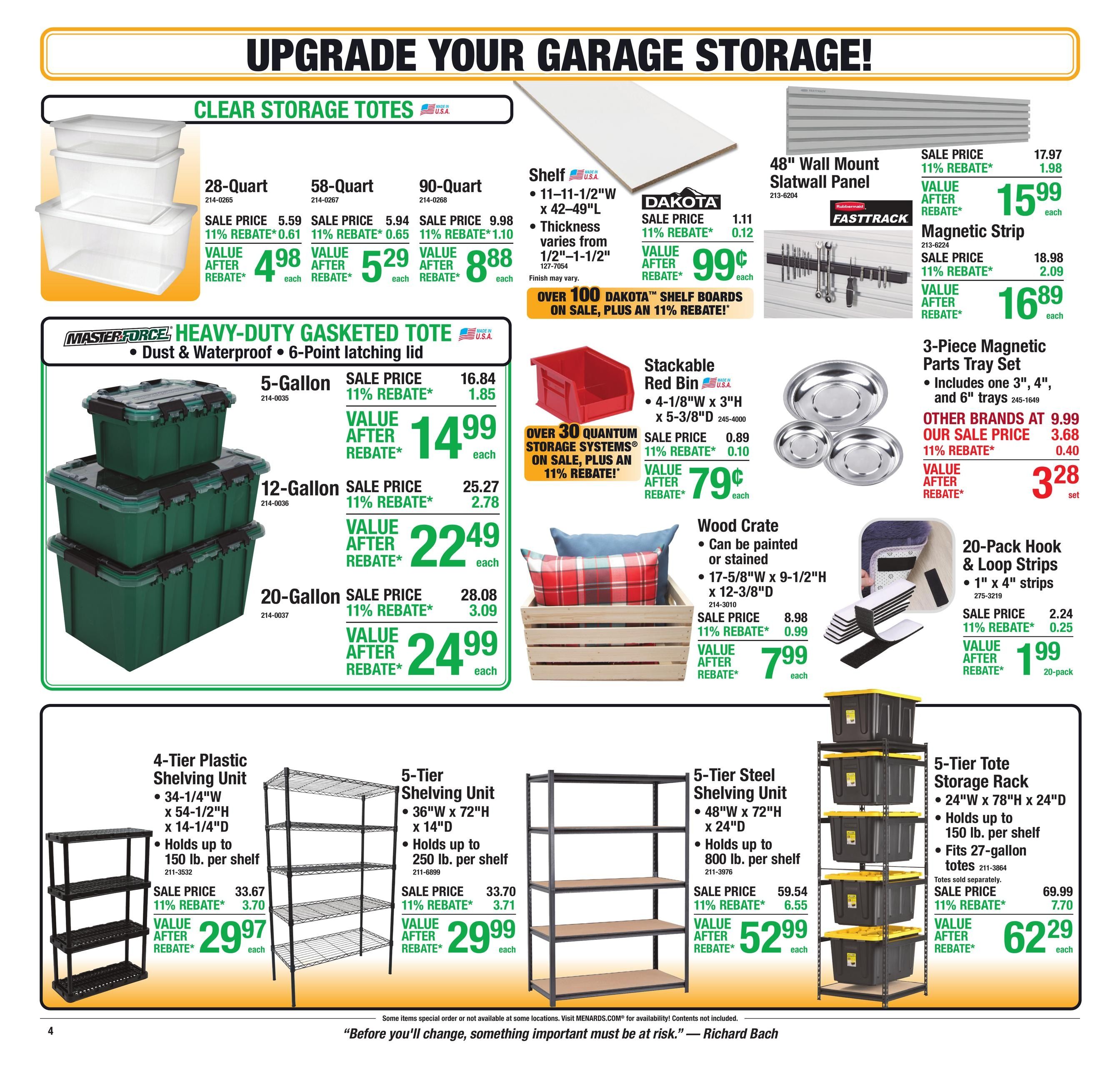 Menards (Atlanta-Traverse City Area, MI) 11% Rebate Sale Weekly Ad October 1 - 11, 2026