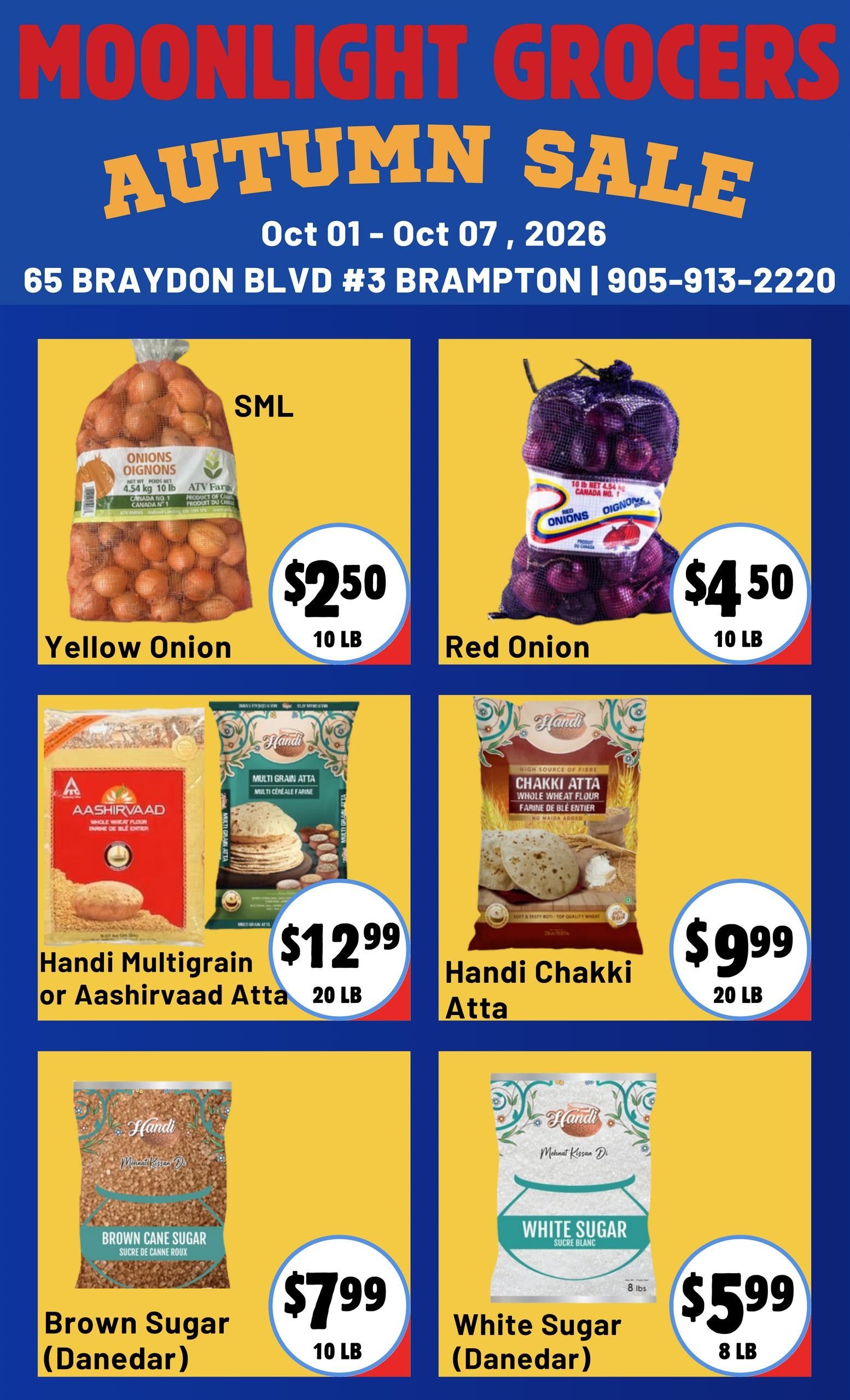 Moonlight Grocers Flyer October 1 to 7