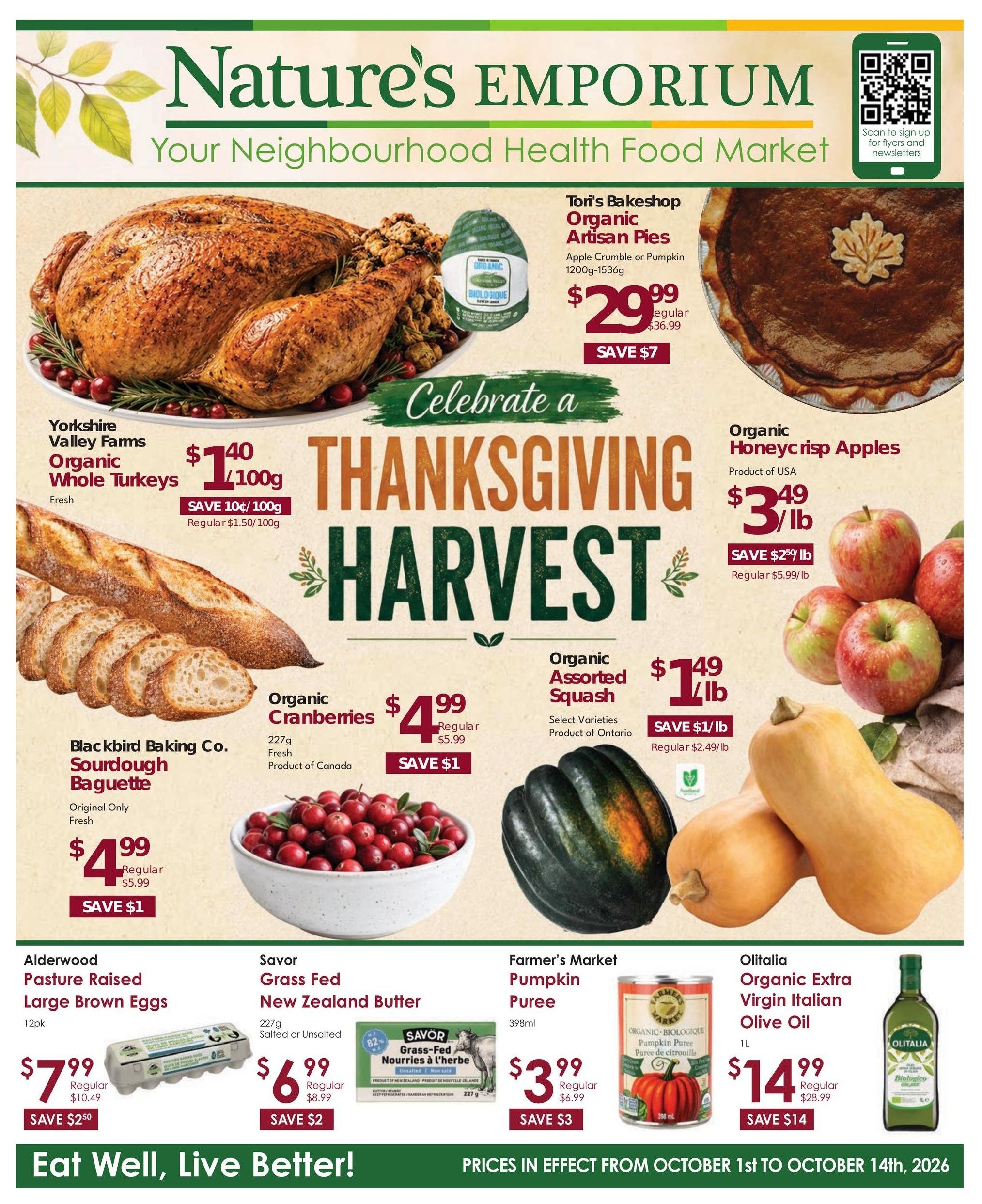 Nature's Emporium Flyer October 1 to 14
