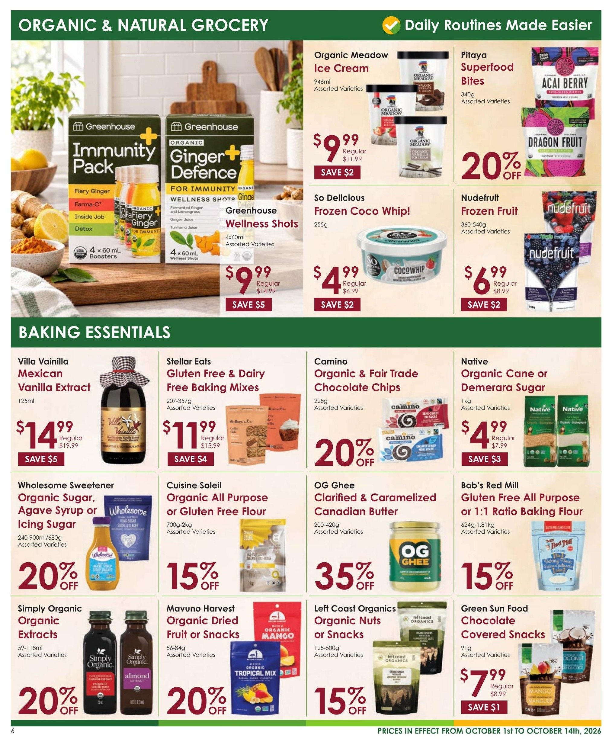 Nature's Emporium Flyer October 1 to 14