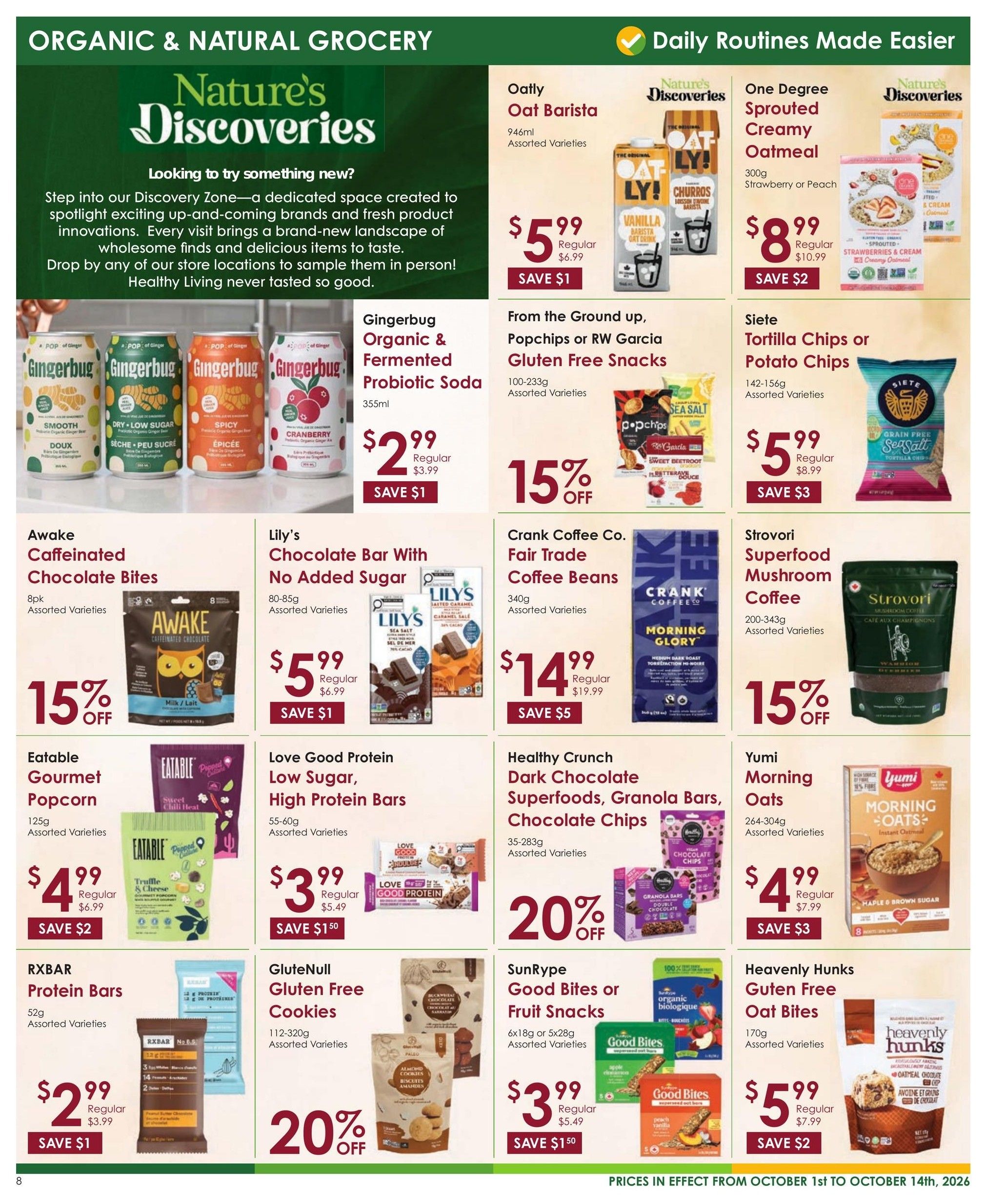 Nature's Emporium Flyer October 1 to 14