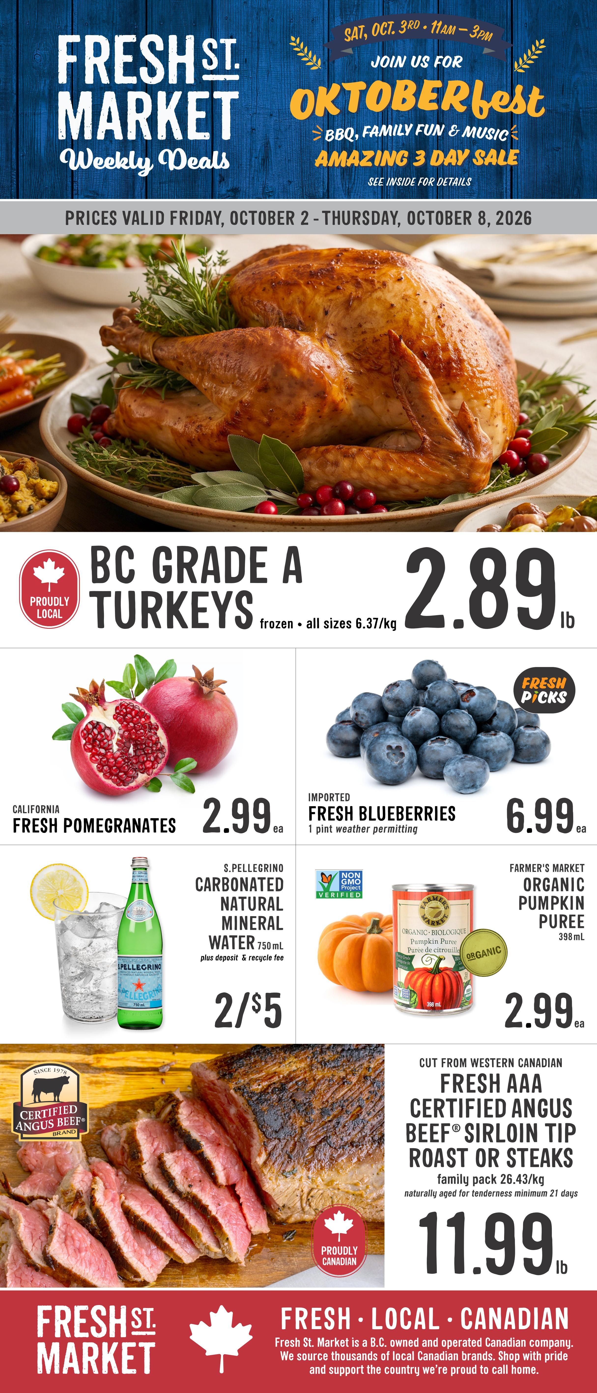 Fresh St. Market Flyer October 2 to 8