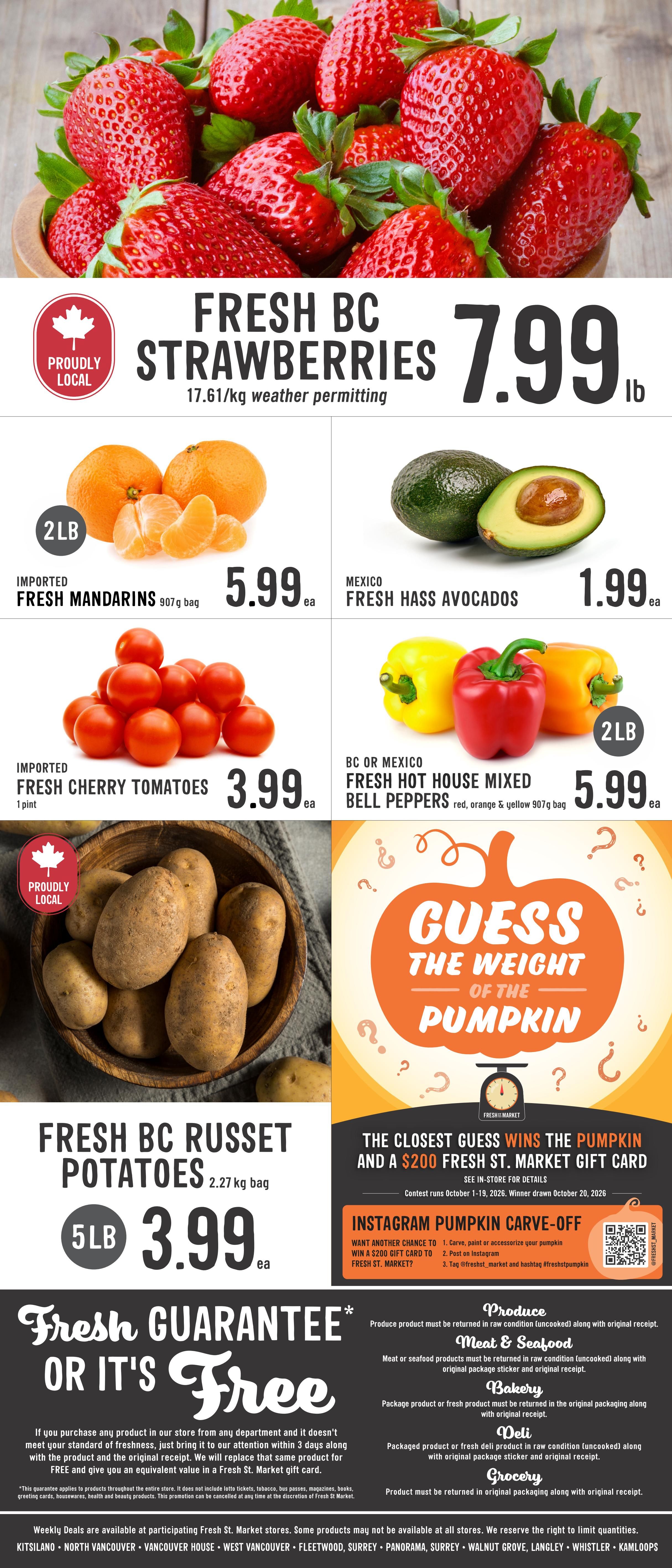 Fresh St. Market Flyer October 2 to 8