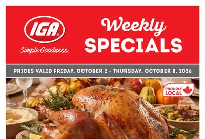 IGA Stores of BC Flyer October 2 to 8