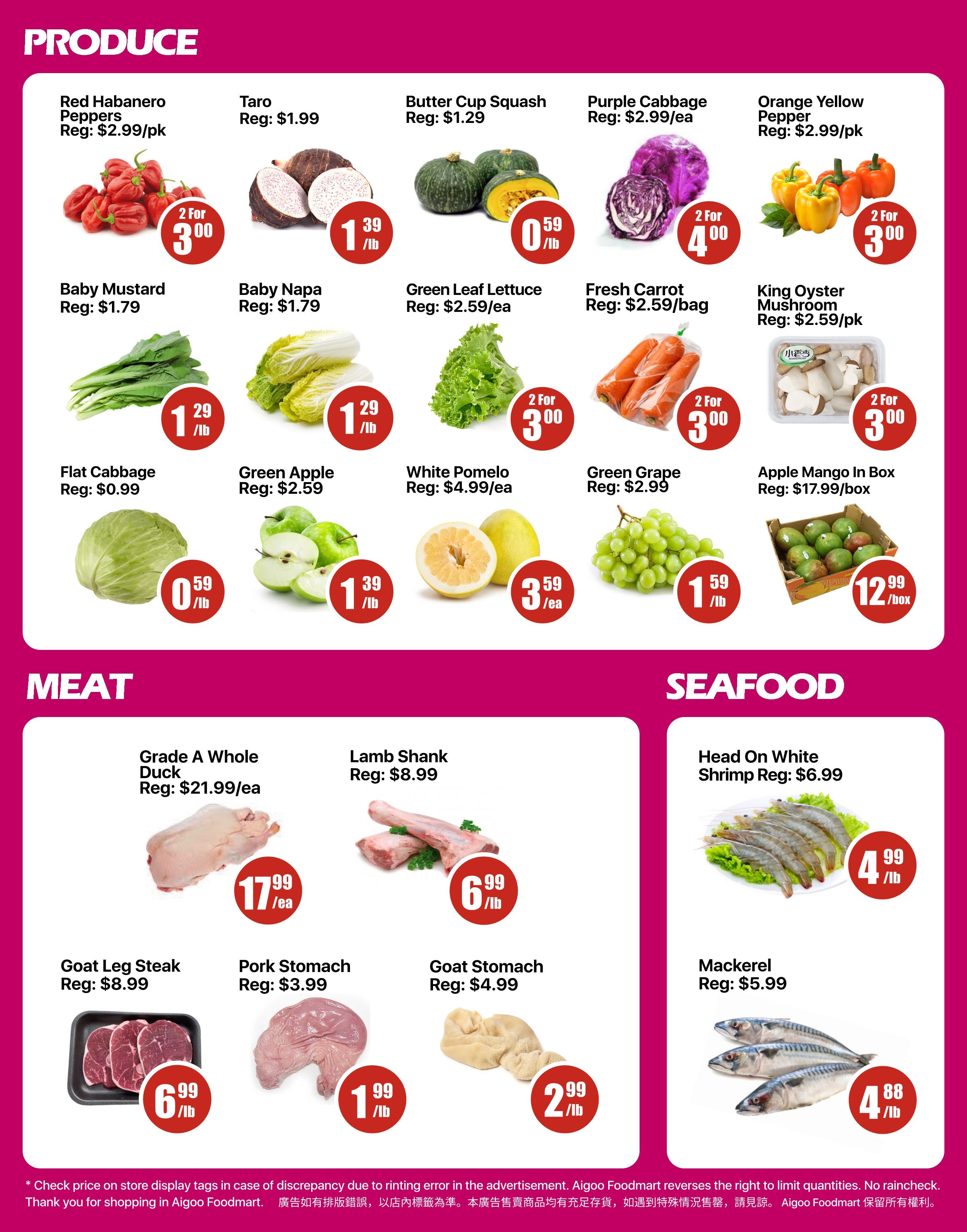 Aigoo Foodmart Flyer October 2 to 8