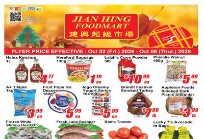 Jian Hing Foodmart (Scarborough) Flyer October 2 to 8