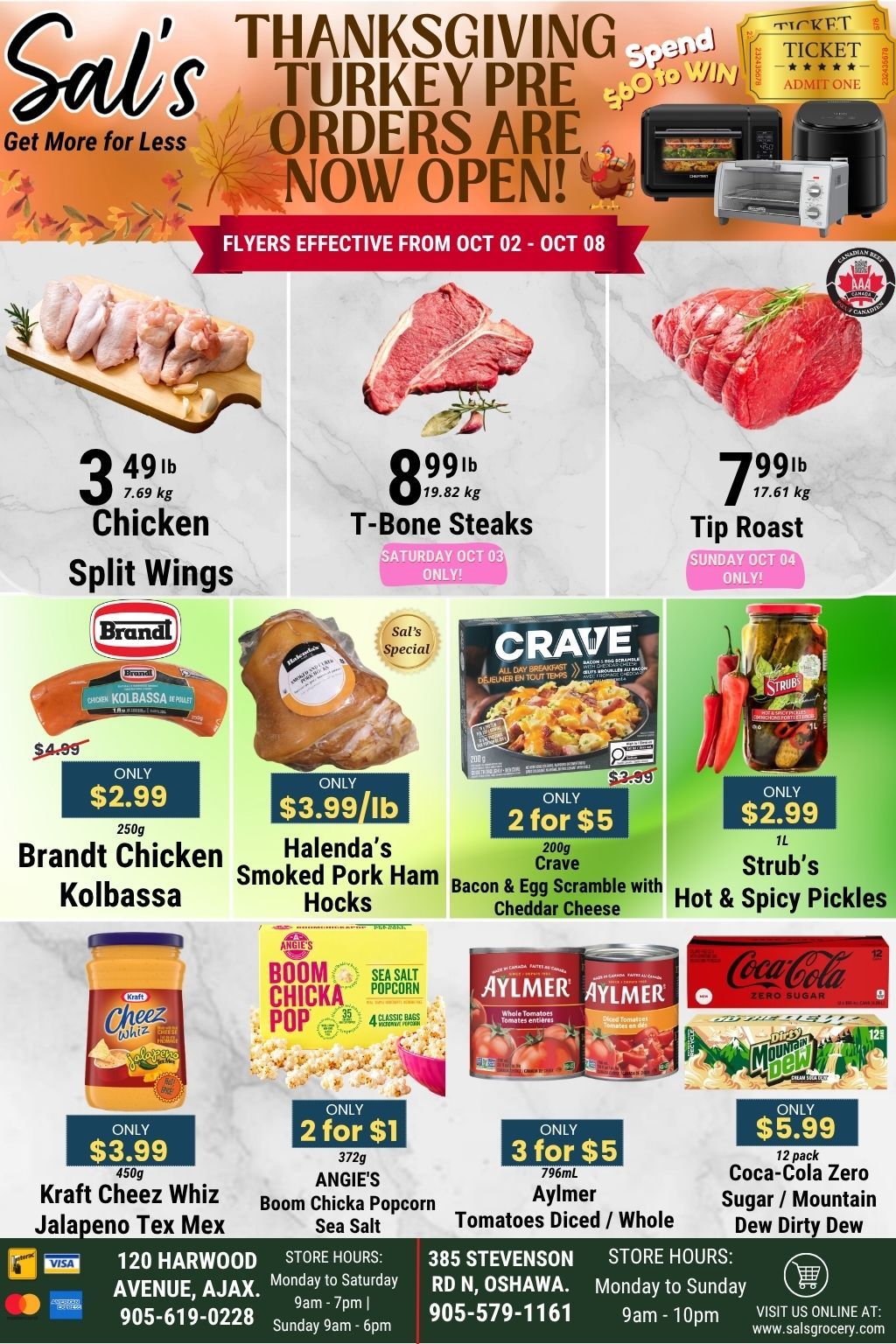 Sal's Grocery Flyer October 2 to 8
