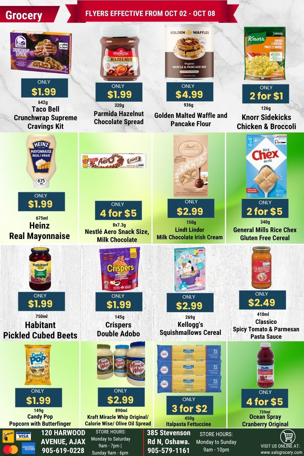 Sal's Grocery Flyer October 2 to 8