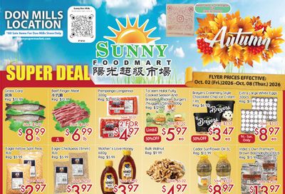 Sunny Foodmart (Don Mills) Flyer October 2 to 8
