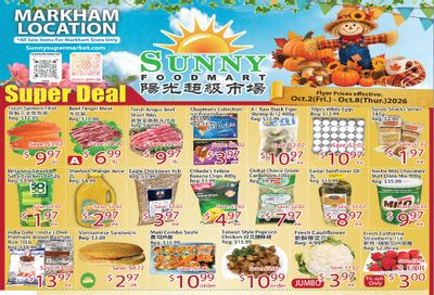 Sunny Foodmart (Markham) Flyer October 2 to 8