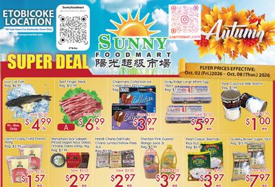 Sunny Foodmart (Etobicoke) Flyer October 2 to 8