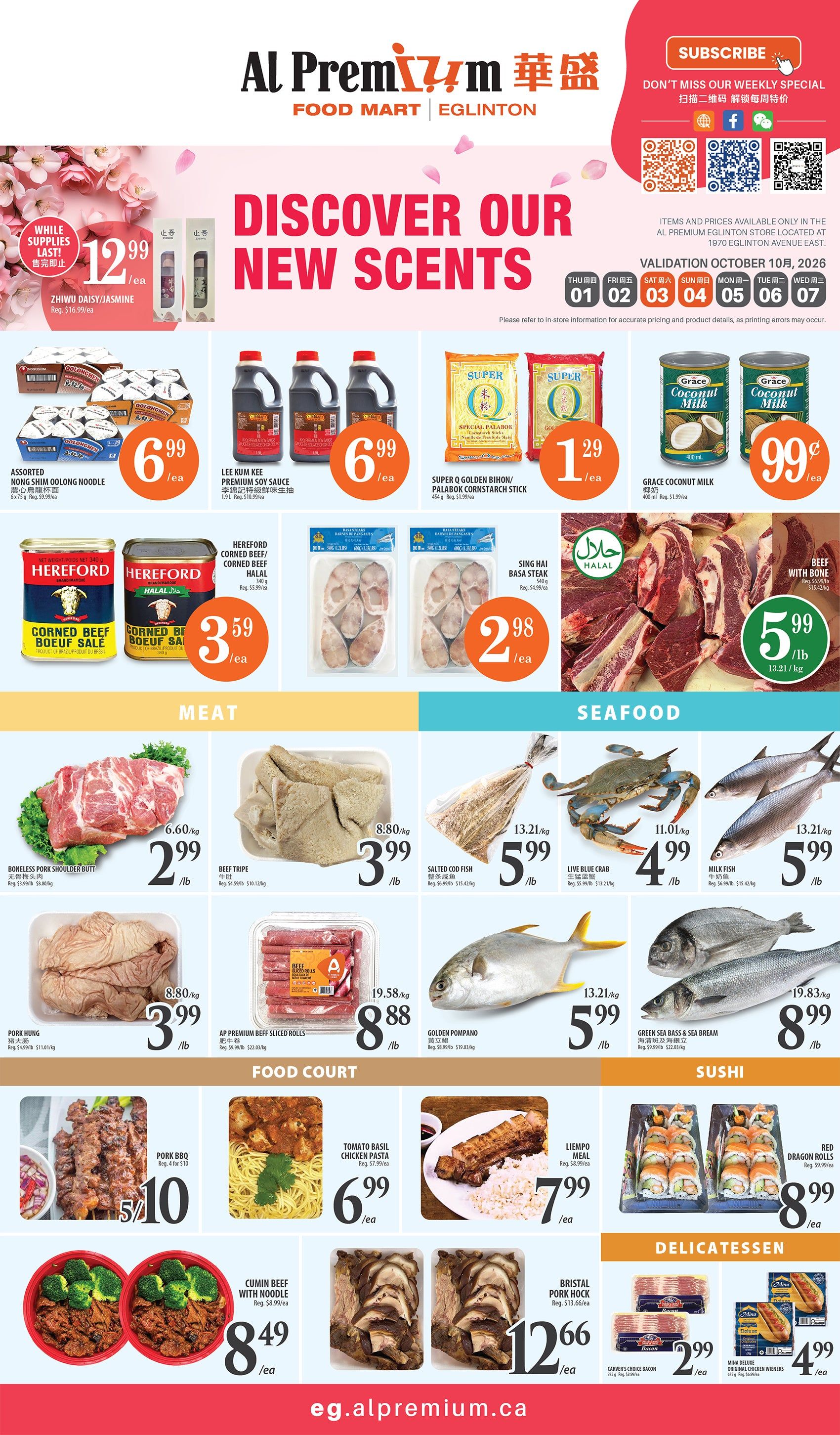 Al Premium Food Mart (Eglinton Ave.) Flyer October 1 to 7