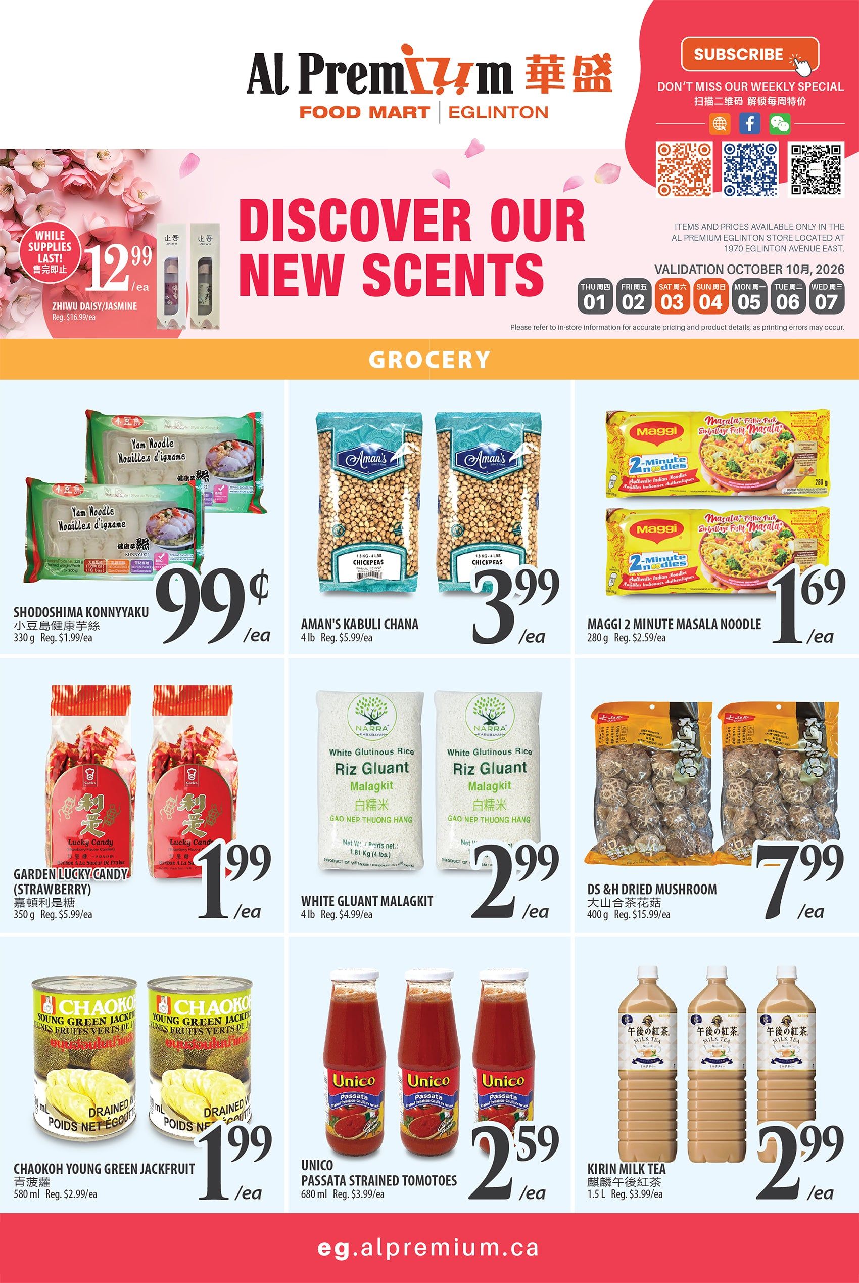 Al Premium Food Mart (Eglinton Ave.) Flyer October 1 to 7