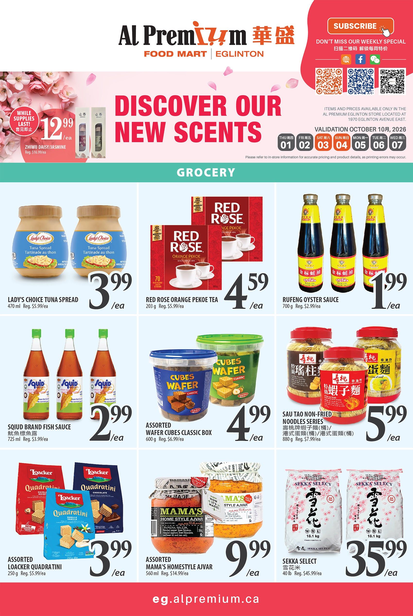 Al Premium Food Mart (Eglinton Ave.) Flyer October 1 to 7