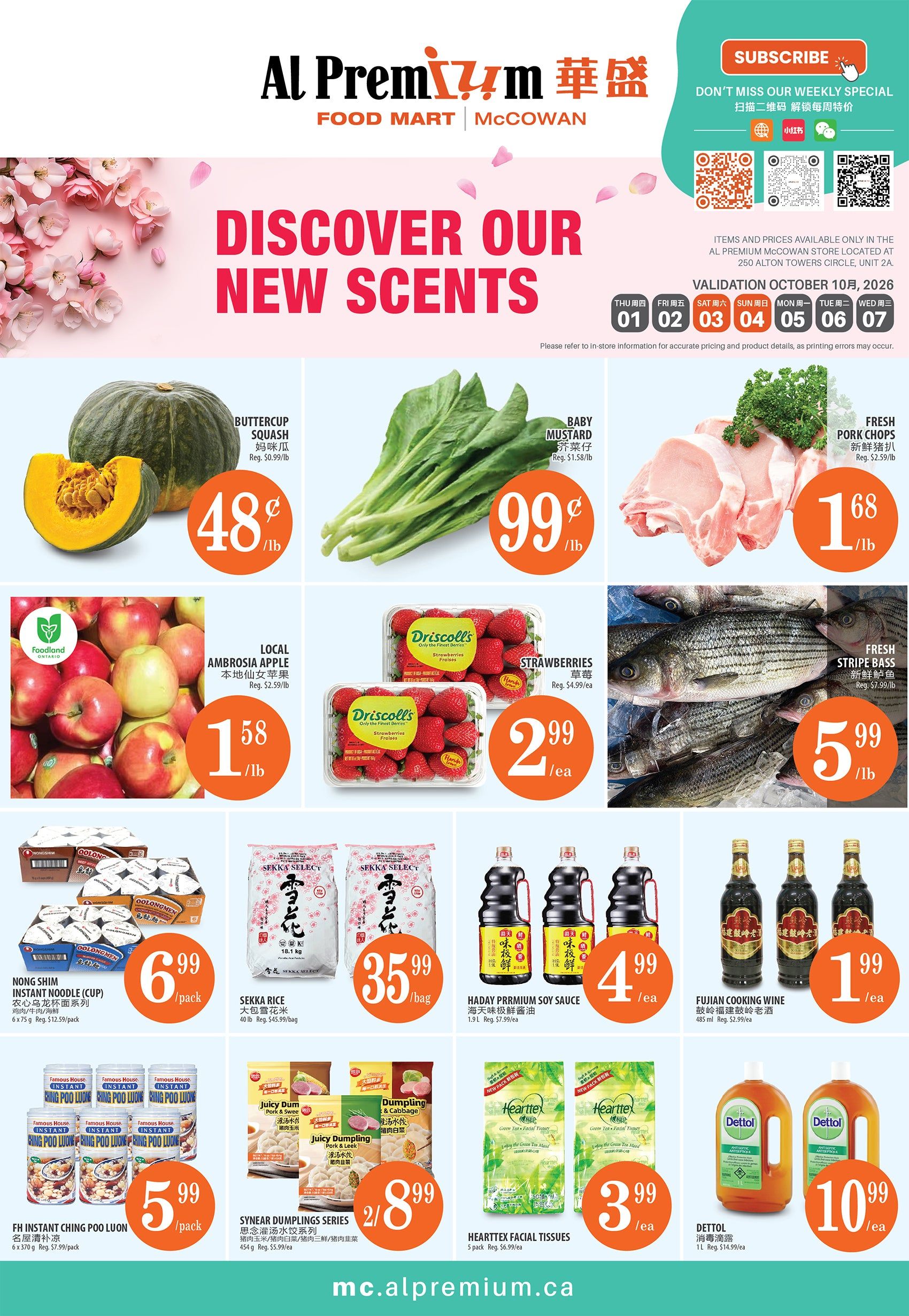 Al Premium Food Mart (McCowan) Flyer October 1 to 7