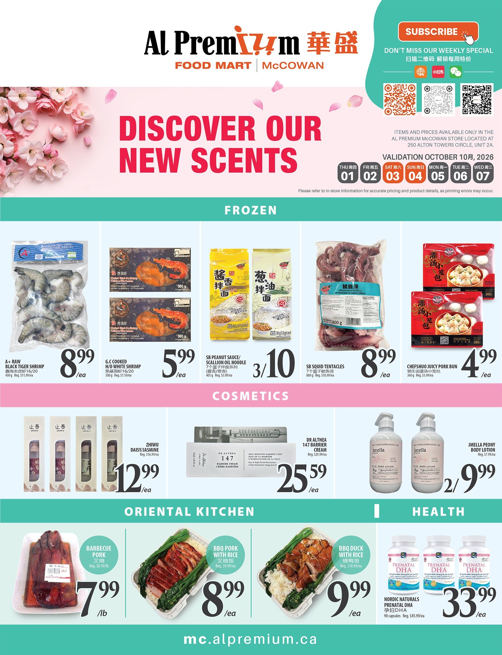 Al Premium Food Mart (McCowan) Flyer October 1 to 7