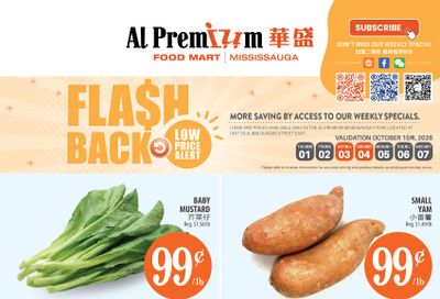 Al Premium Food Mart (Mississauga) Flyer October 1 to 7