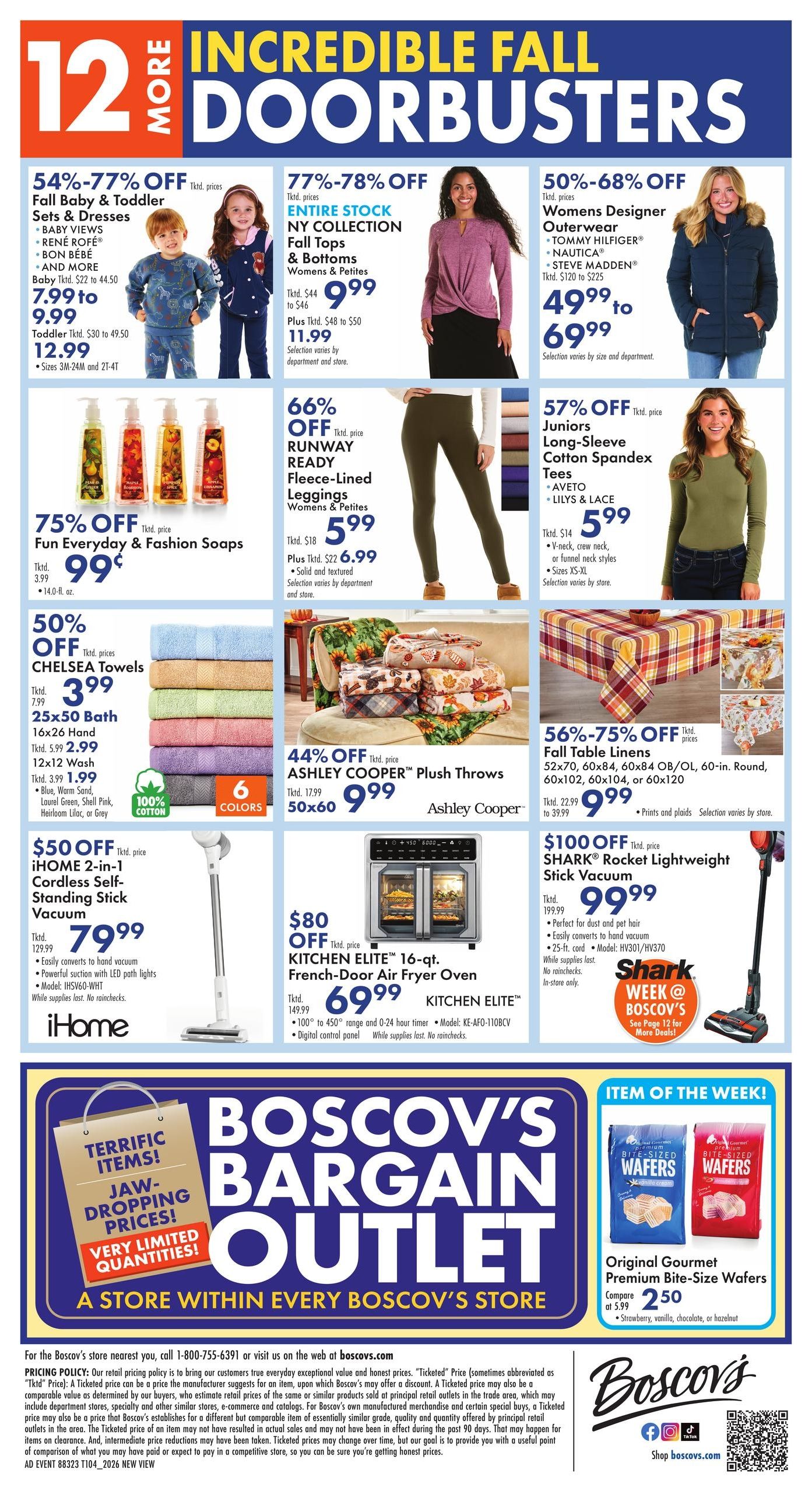 Boscov's (Dover Area, DE) Boscov’s Weekly Weekly Ad October 1 - 7, 2026